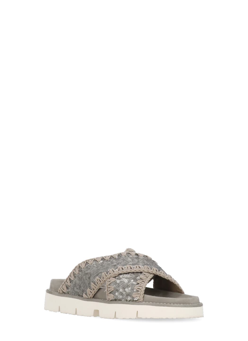 Mou Criss-cross Bio Sandal Plain Microsequins