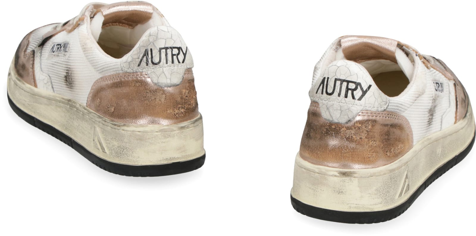 Shop Autry Medalist Low-top Sneakers In Wht/pink