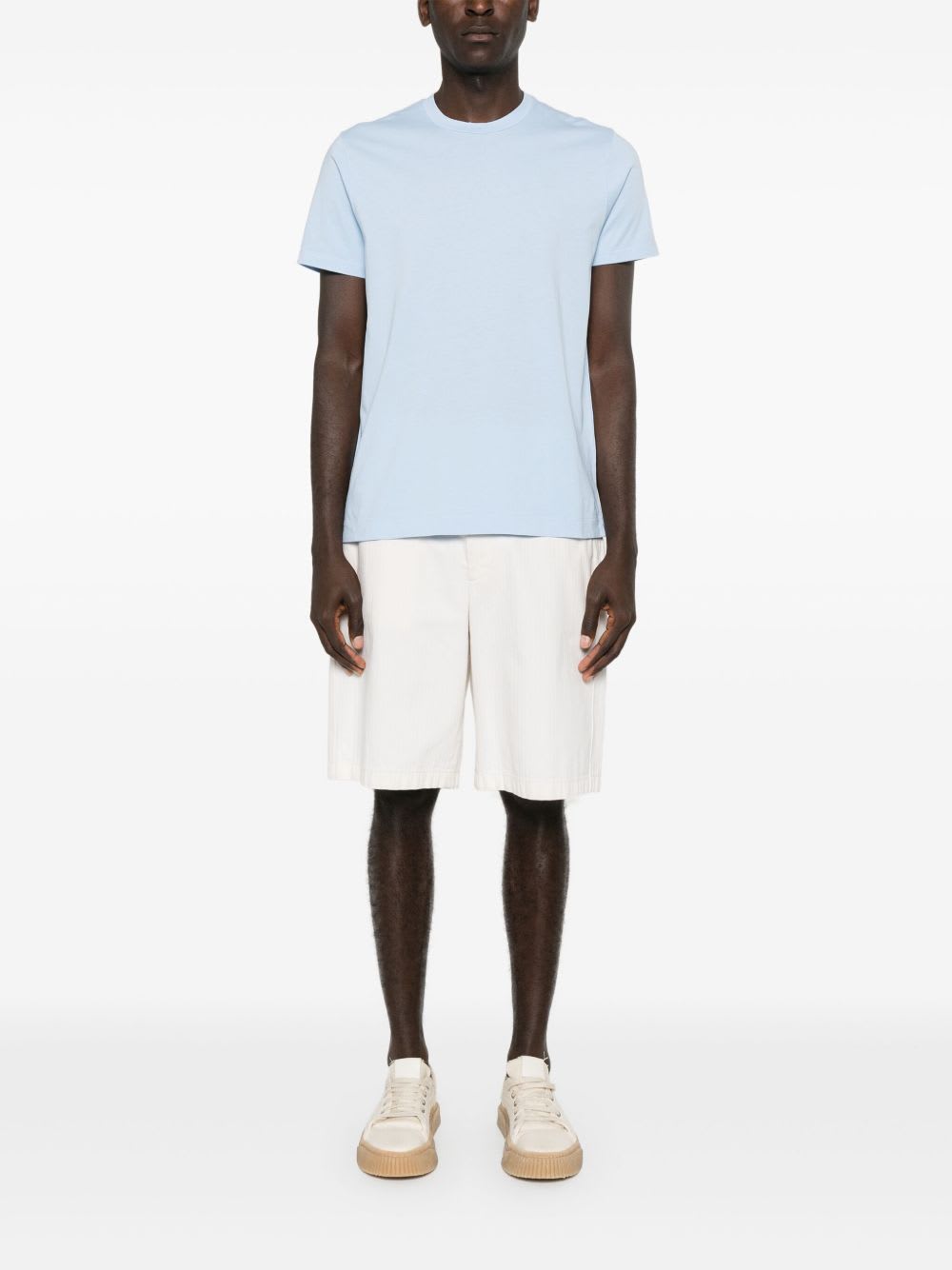 Finamore 1925 Finamore Cotton T-shirt In Blue