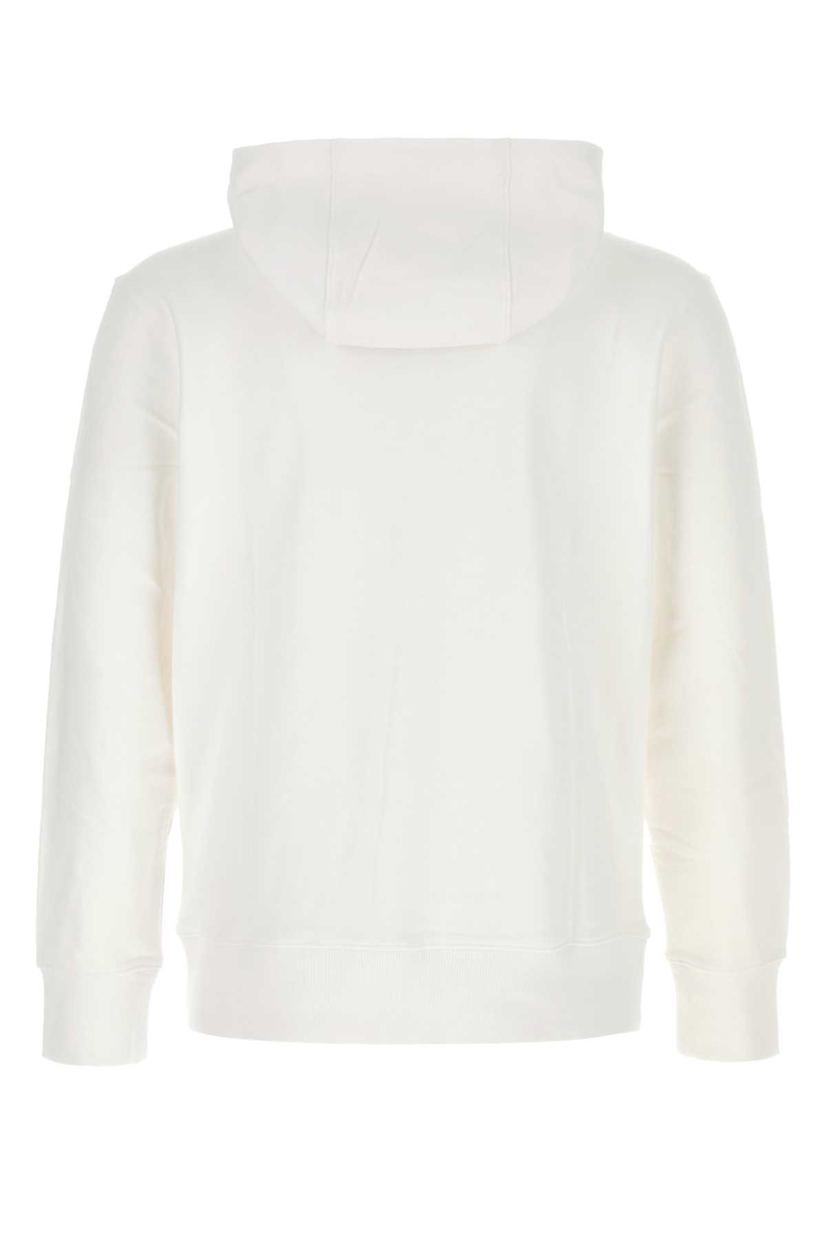 Shop Hugo Boss White Cotton Sweatshirt