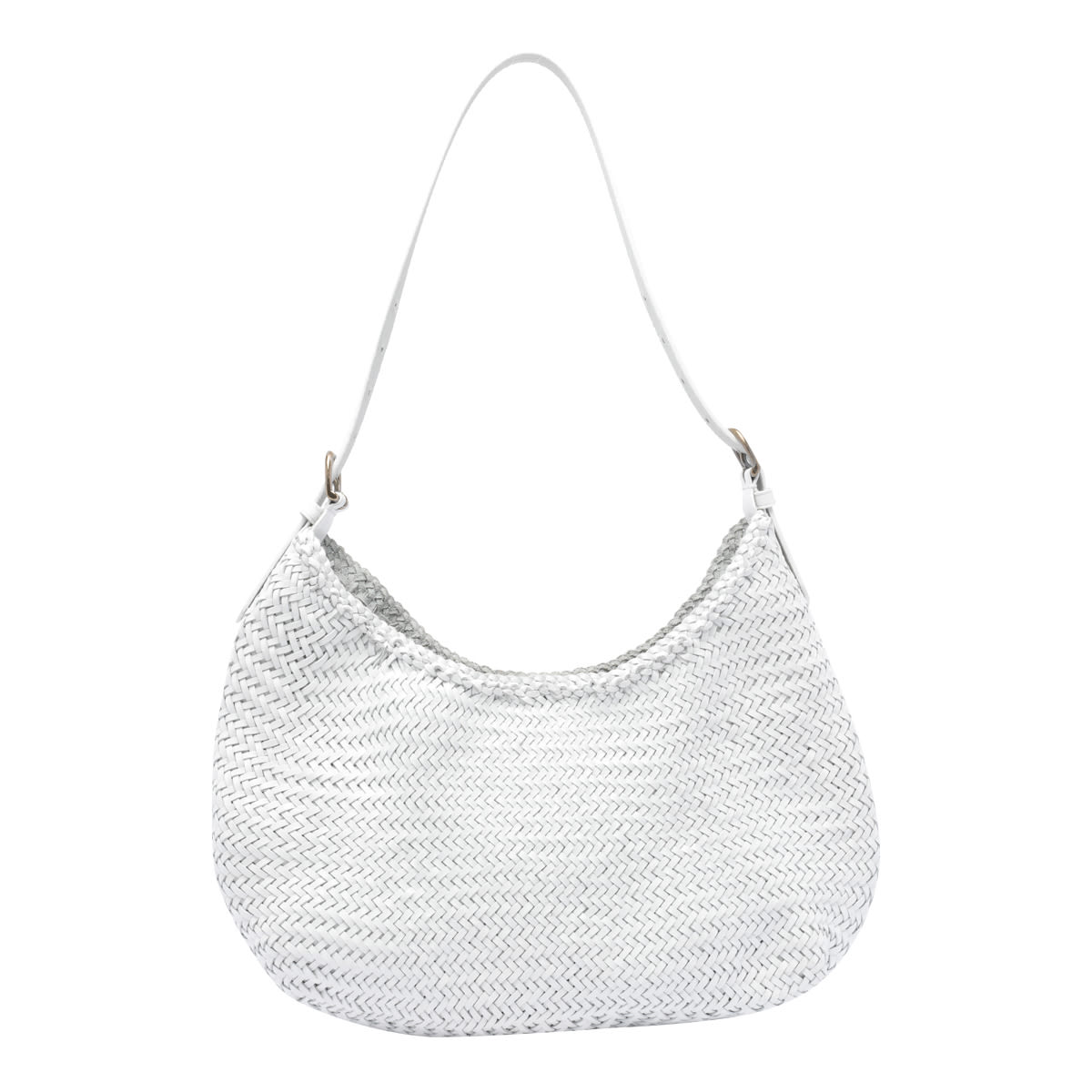 Shop Dragon Diffusion Luna Mezza Shoulder Bag In White