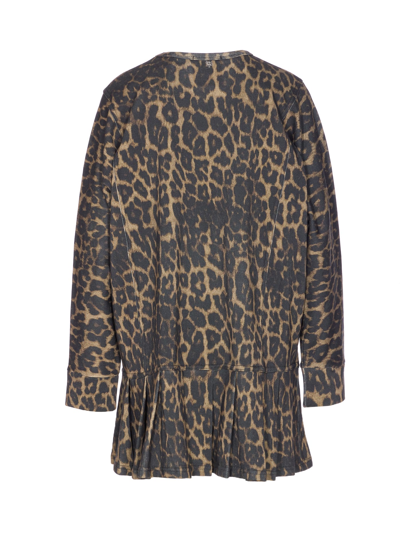 Aniye By Leopard Print Mini Dress In Brown