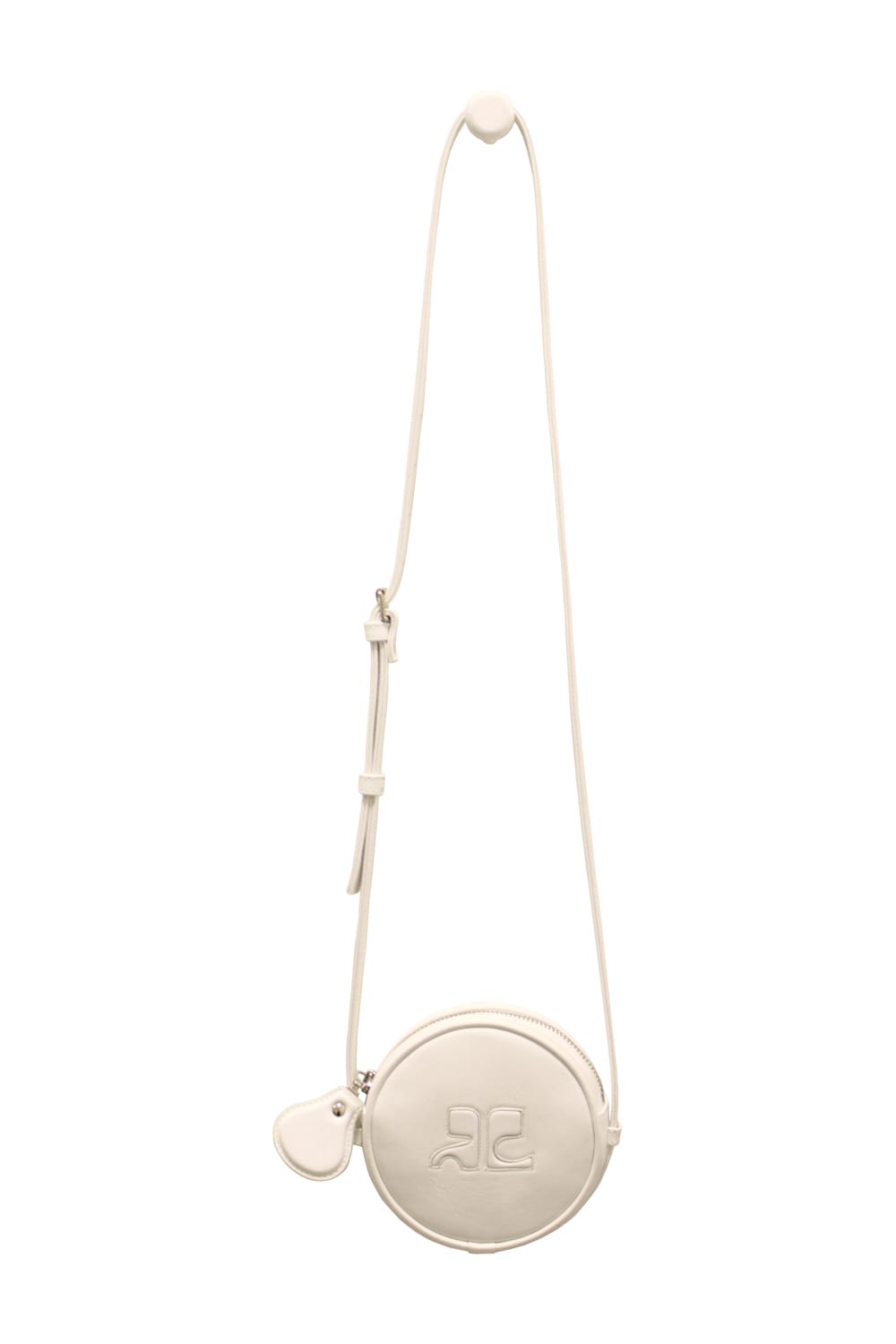COURRÈGES WHITE LEATHER CROSSBODY BAG
