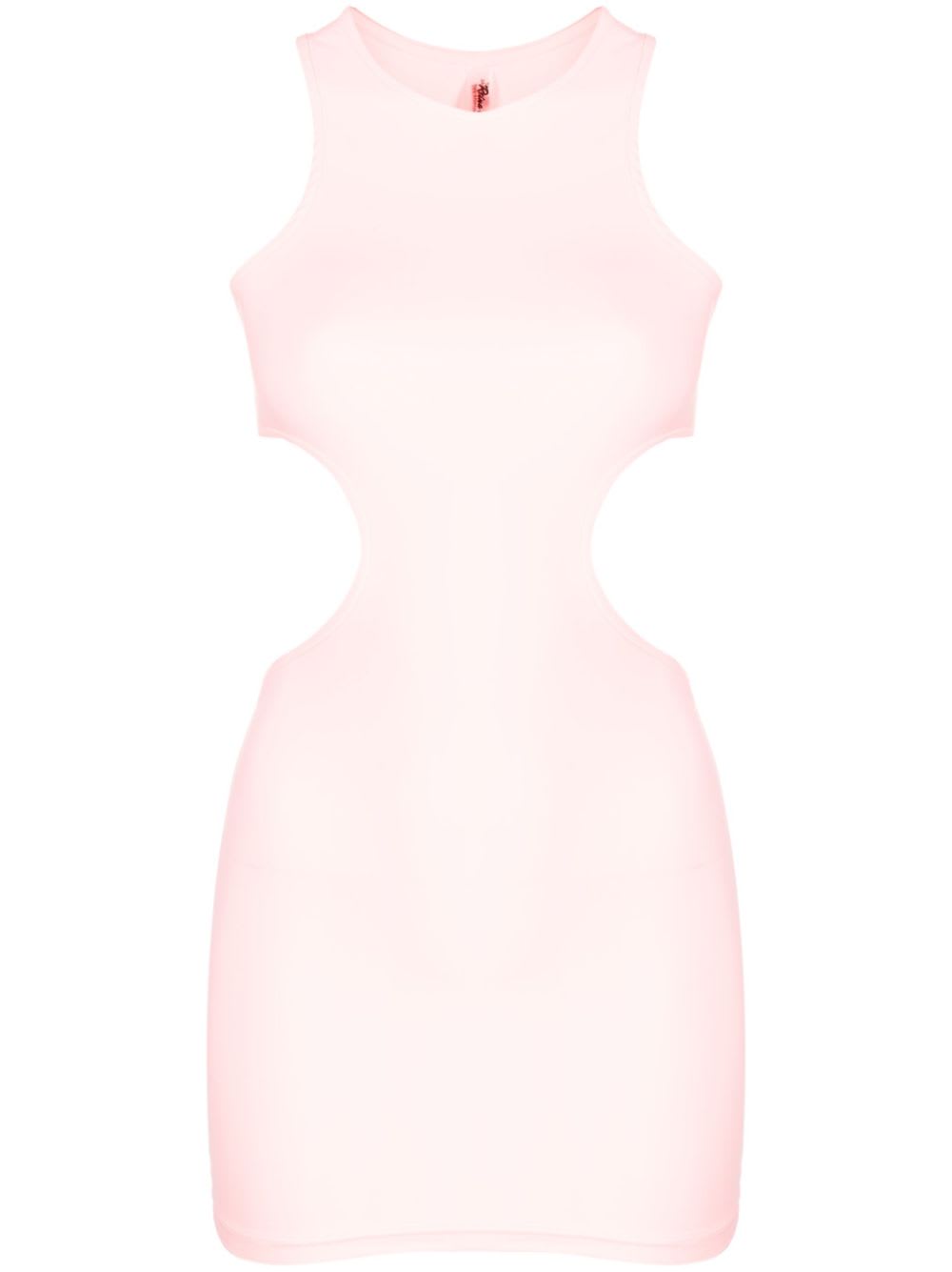 Reina Olga Sleeveless Minidress Featuring Cut-out Detailing In Pink