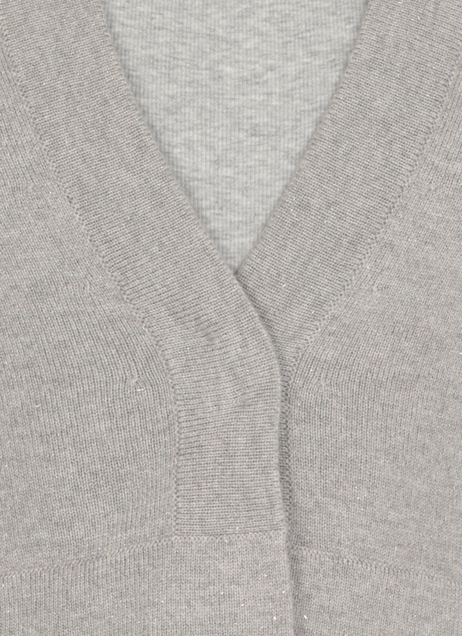 Shop Peserico Wool Cardigan In Grey