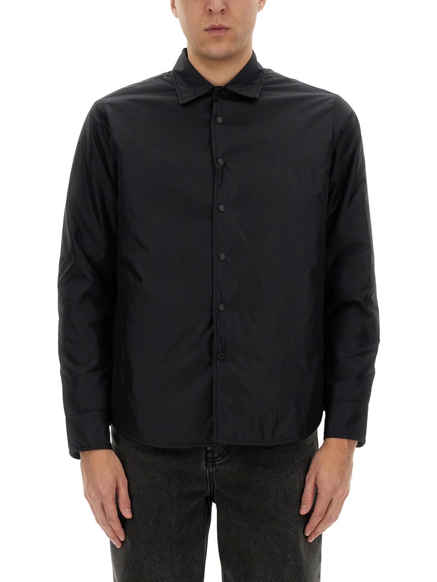 Aspesi Re-shirt Nylon Shirt Jacket In Black