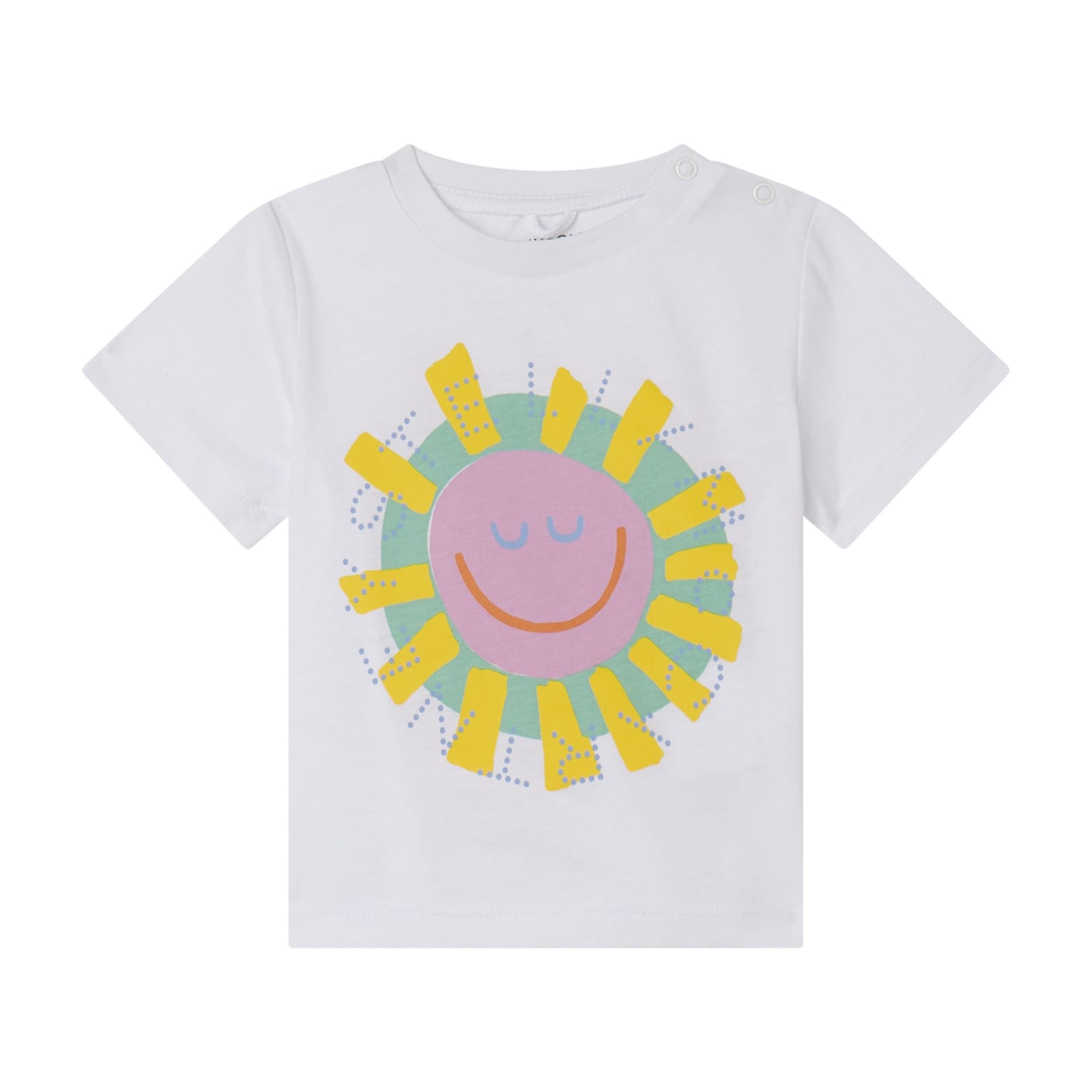 Stella Mccartney Babies' T-shirt With Graphic Print In White