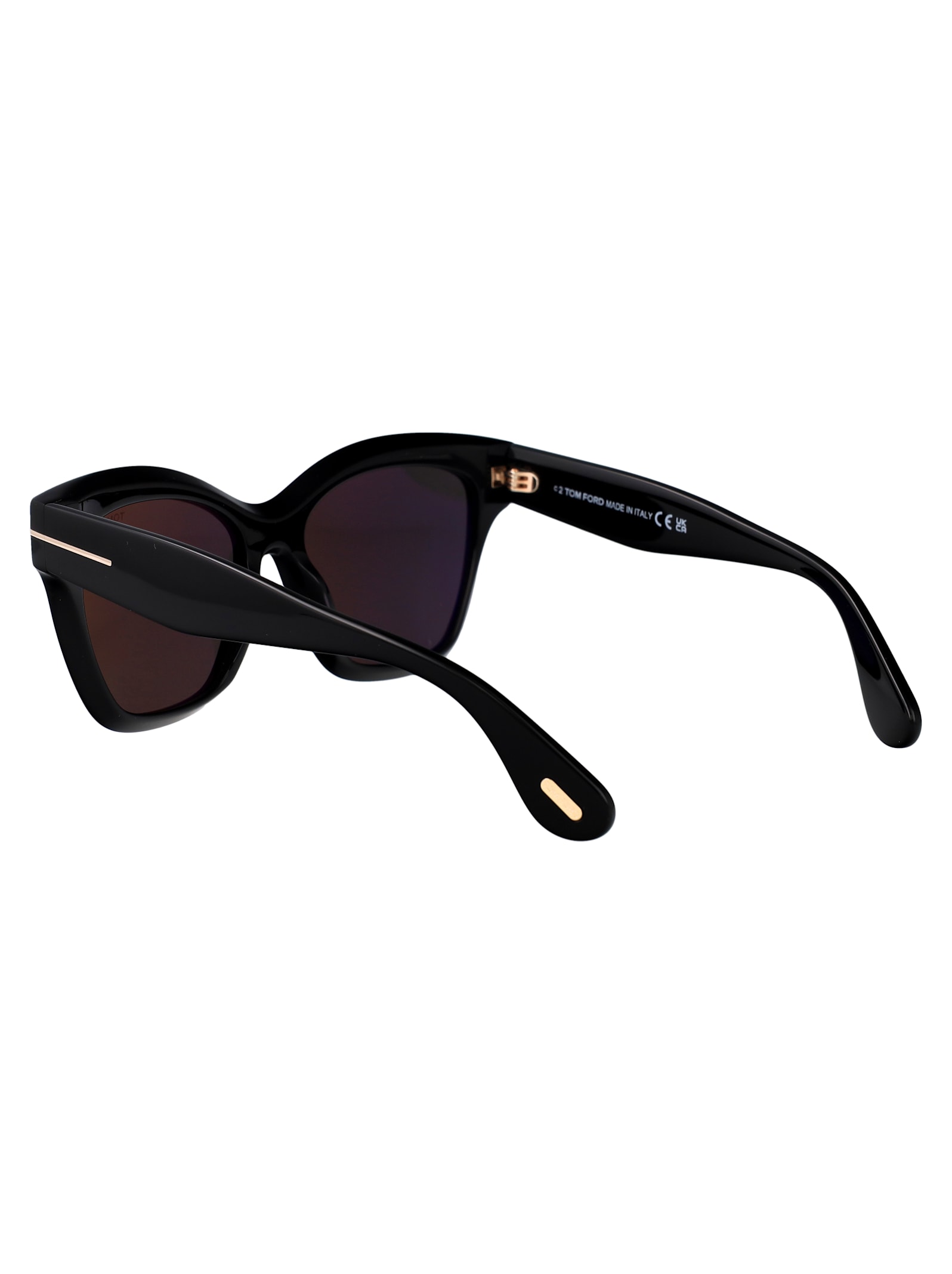 Tom Ford Pilot-frame Sunglasses In Nero Lucido / Fumo