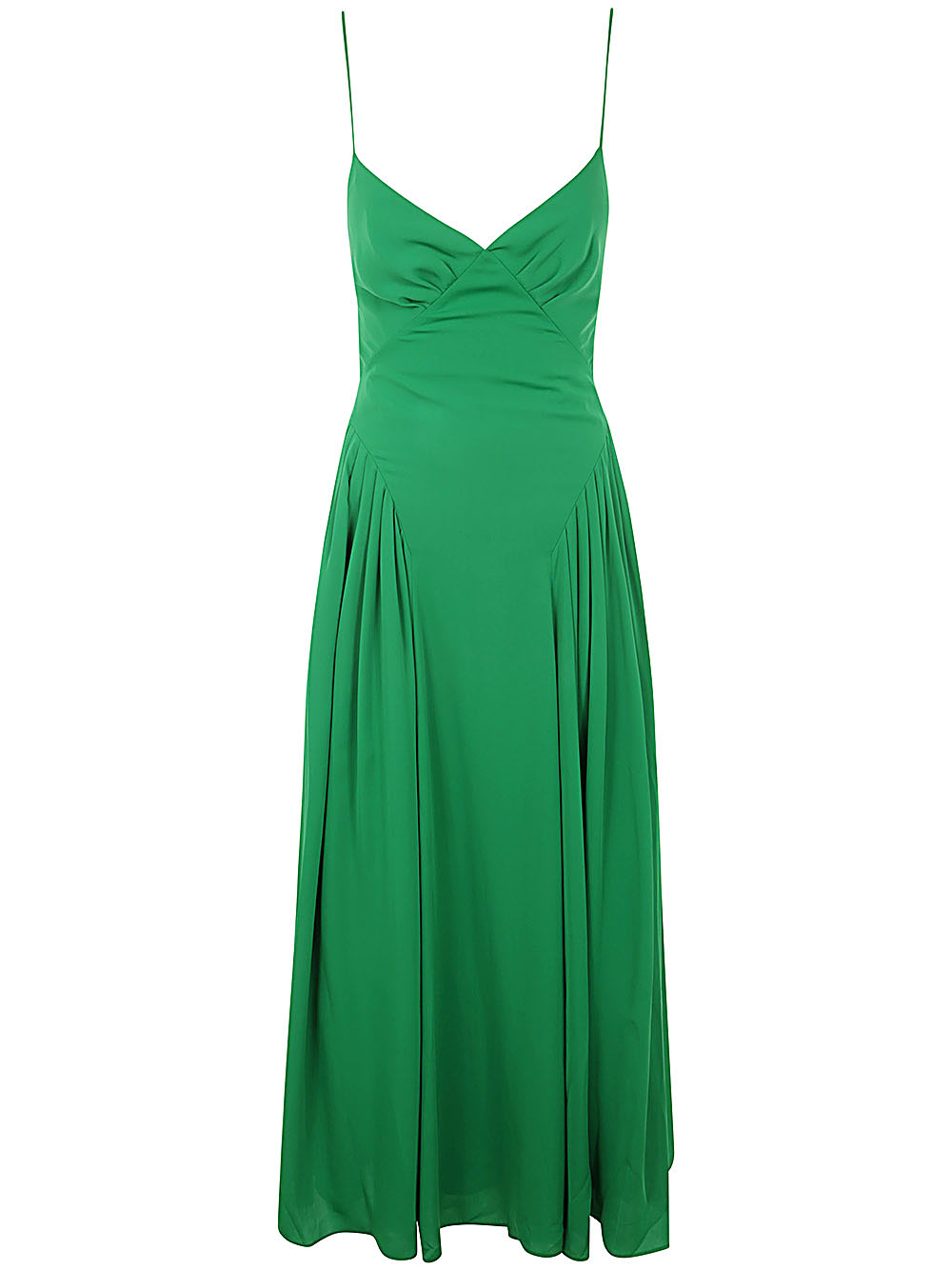 Green Viscose Midi Dress