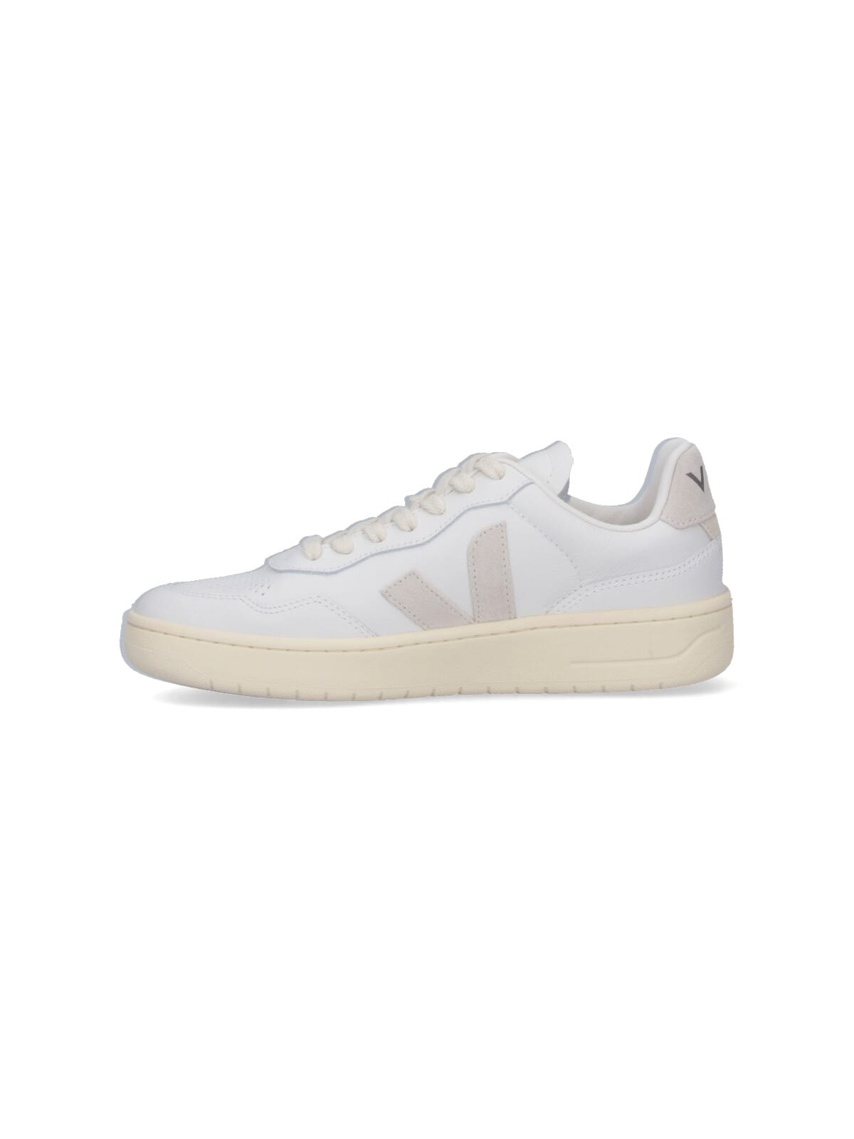 Veja V-90 O. T. Leather Sneakers In White