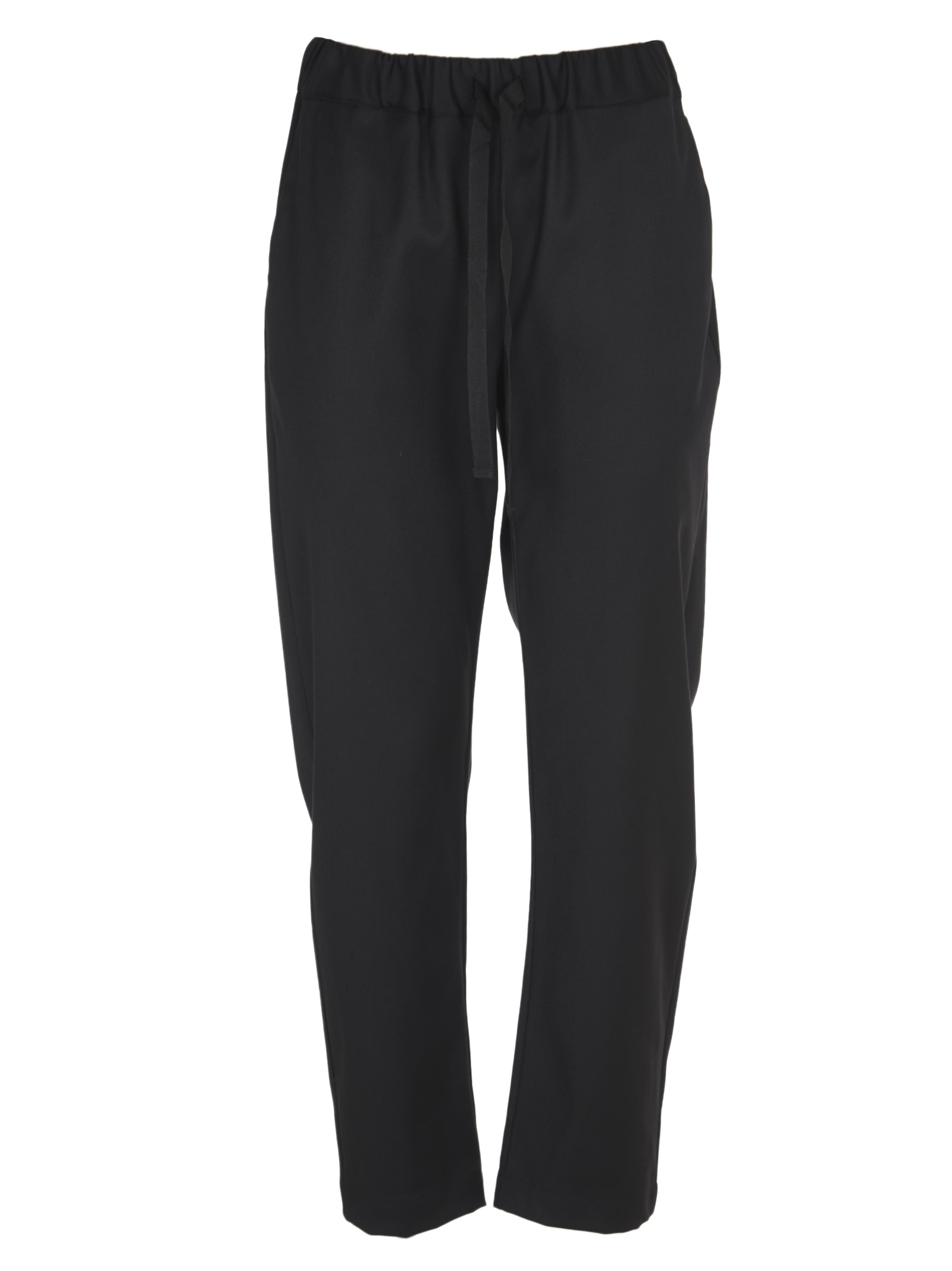 SEMICOUTURE Black Wool Trousers