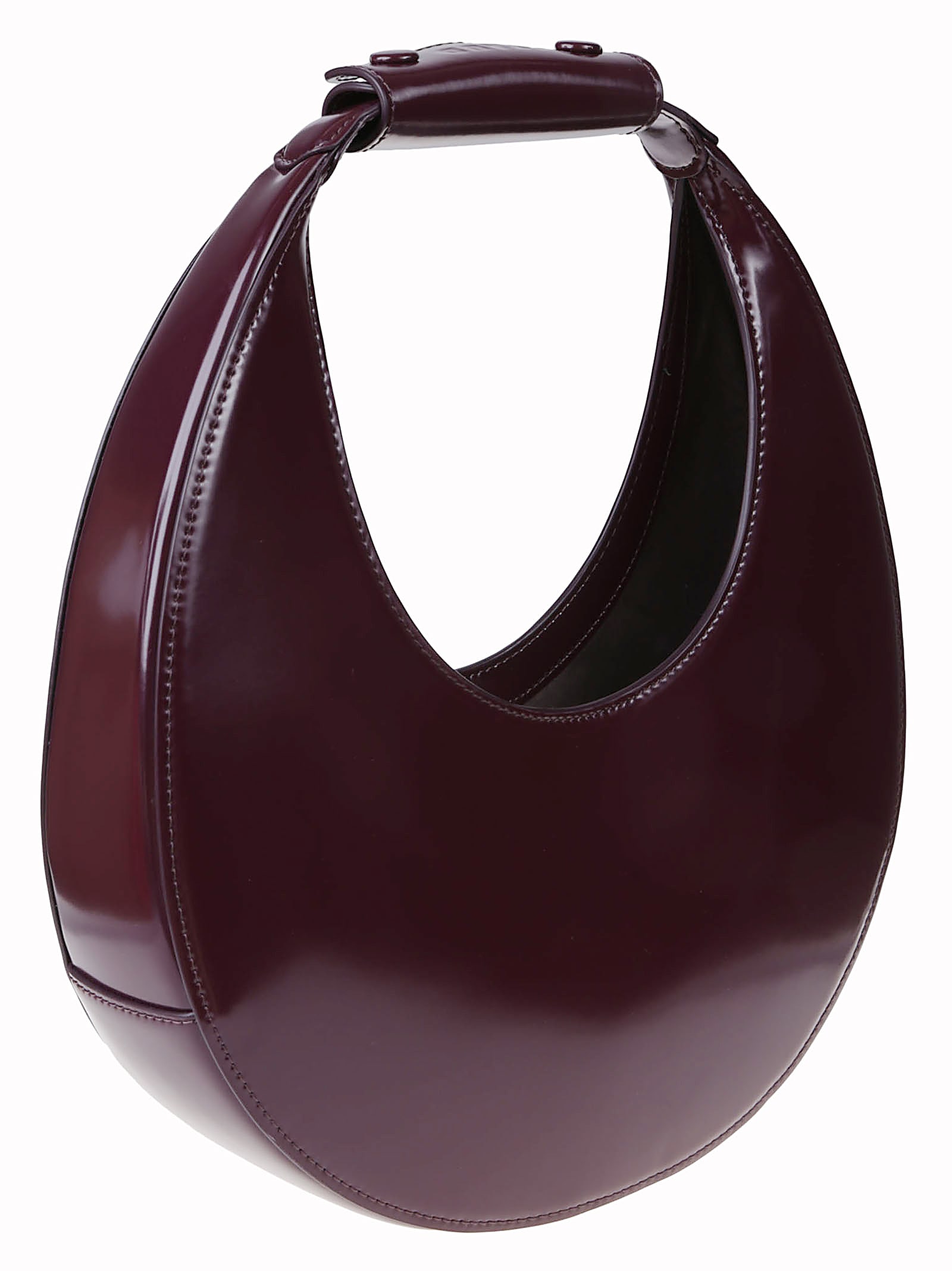 Staud Mini Moon Leather Top Handle Tote