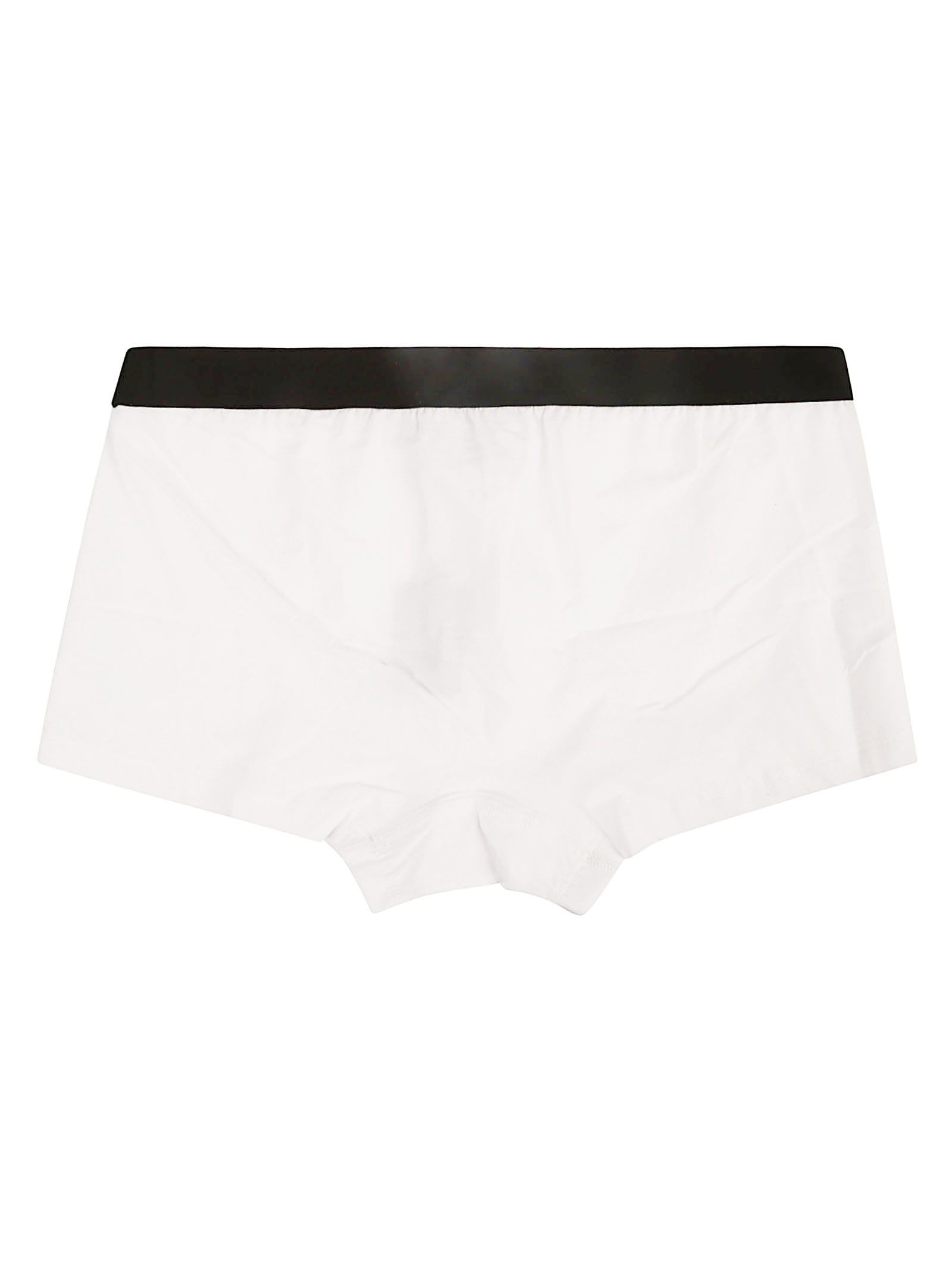Shop Dsquared2 Icon Logo Elastic Waist Boxer Shorts In White