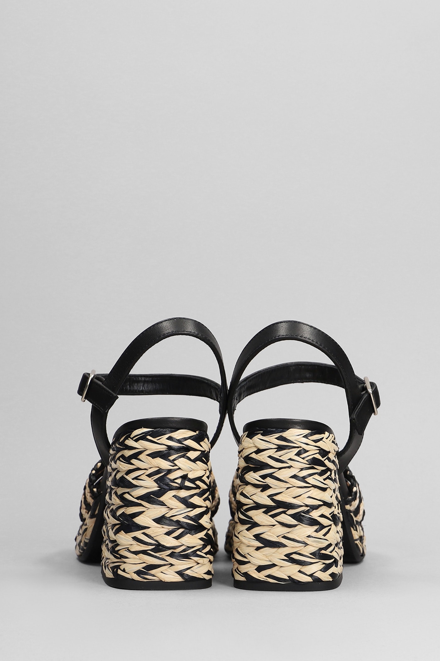 Shop Castaã±er Vicen-193 Sandals In Black Leather