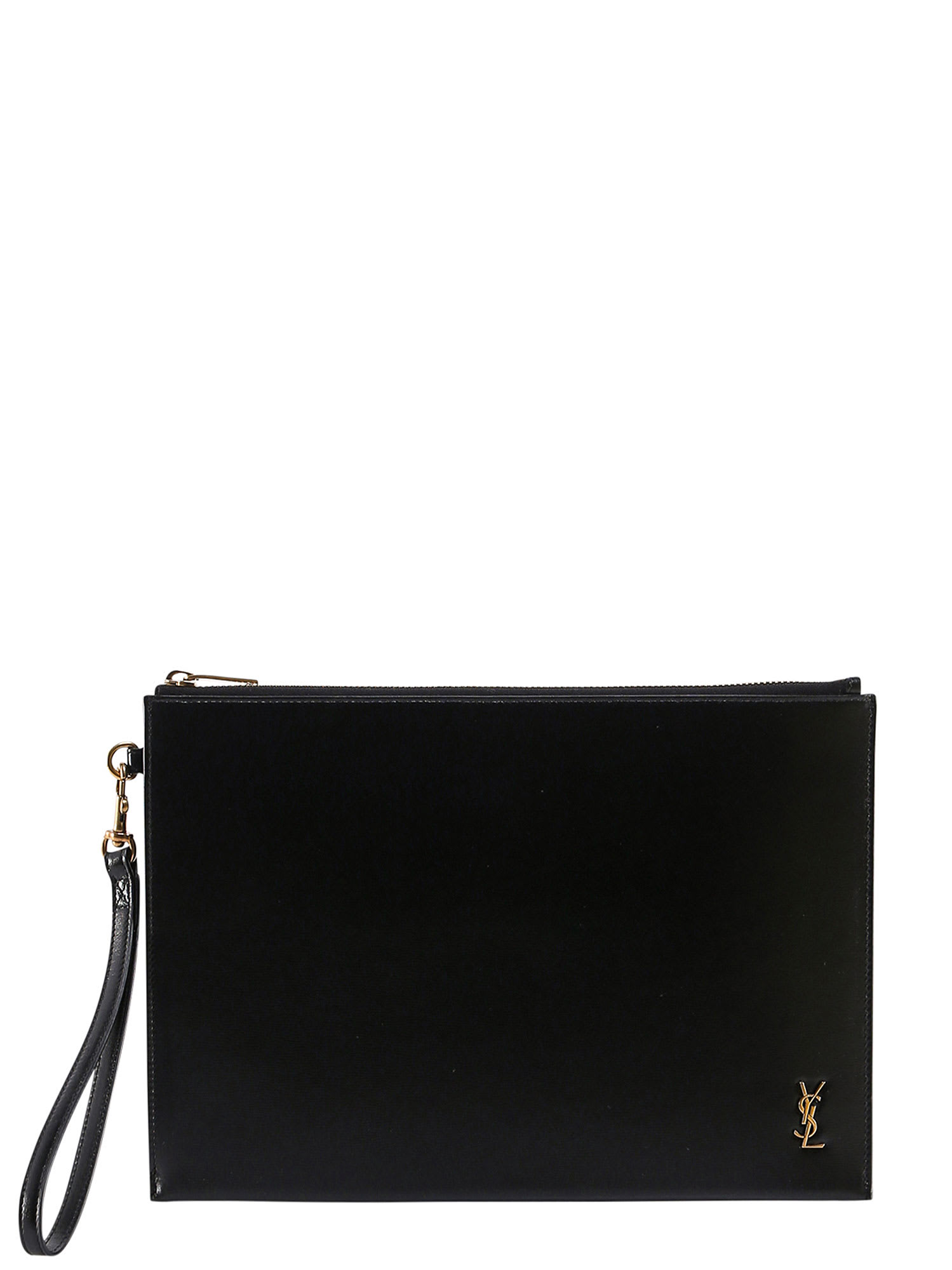 Shop Saint Laurent Clutch In Black