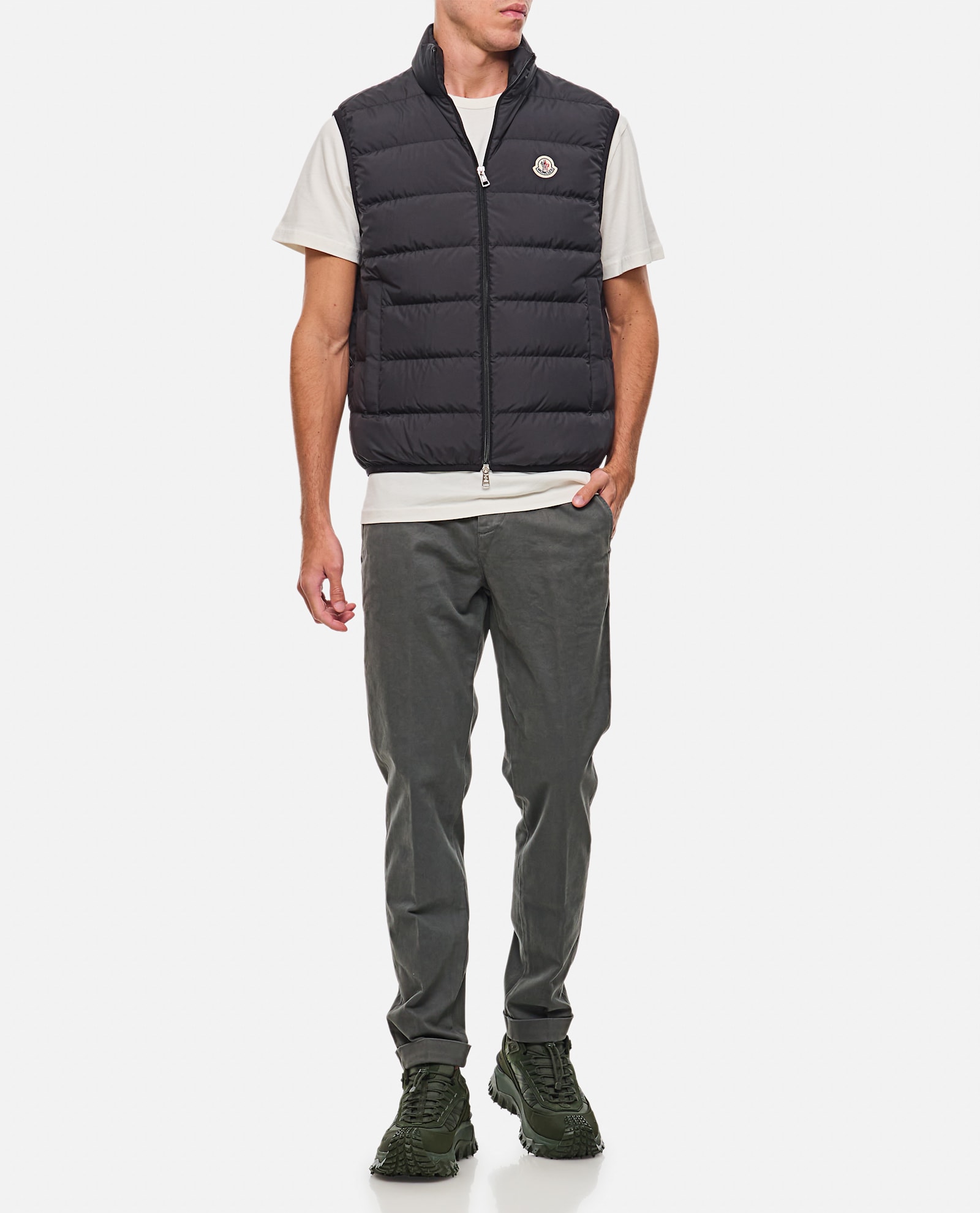 Shop Moncler Contrin Vest In Black