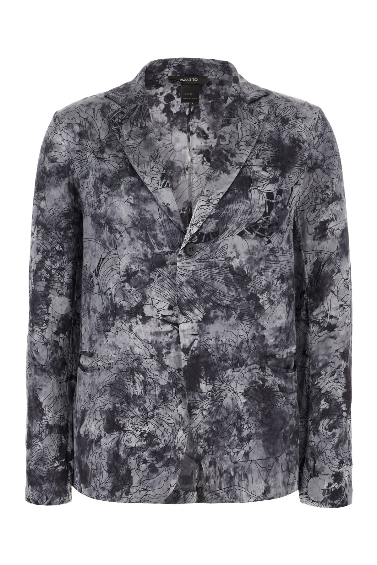 Printed Stretch Silk Shirt