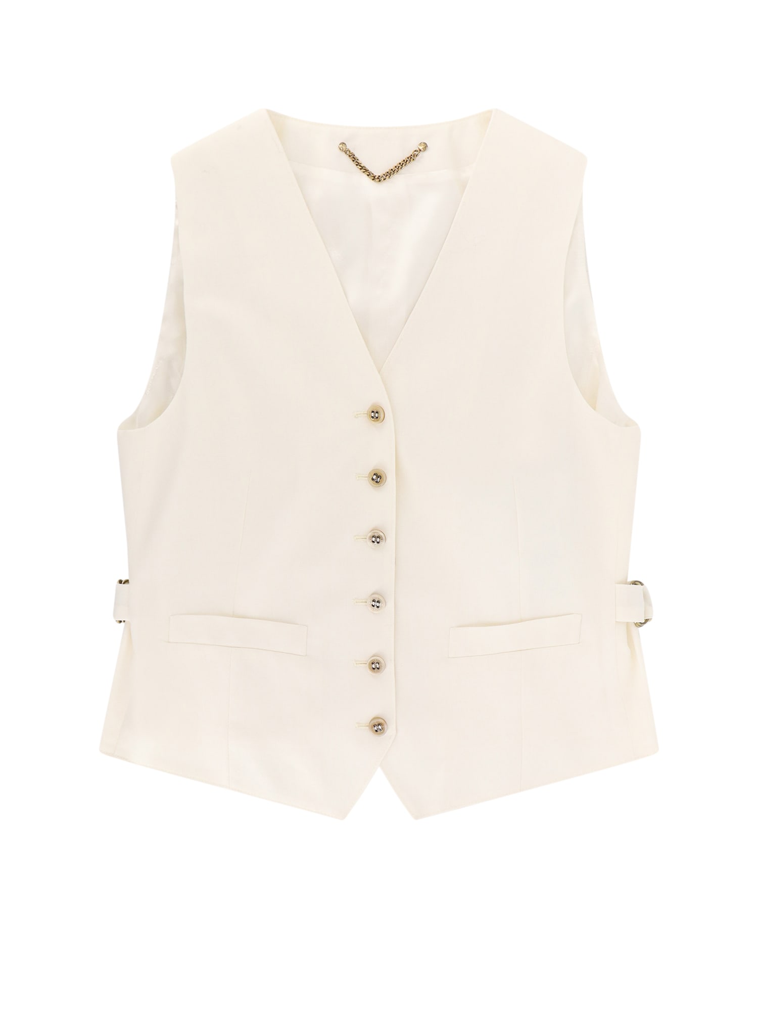 Shop Golden Goose Vest In White
