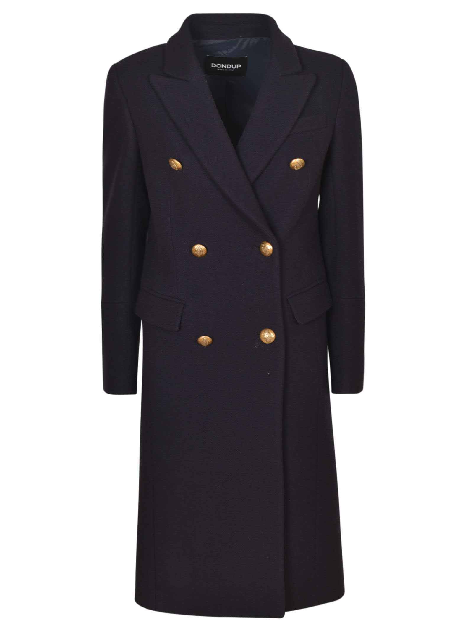 Dondup Classic Double-breasted Plain Coat