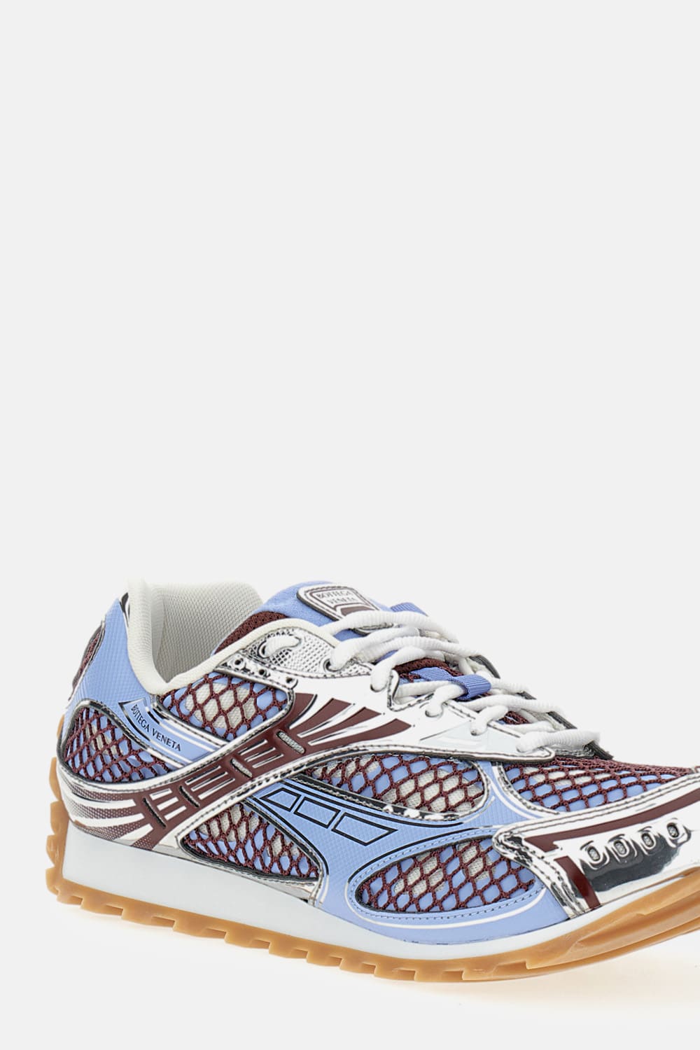 Bottega Veneta Technical Fabric And Mesh Orbit Sneakers In Multi