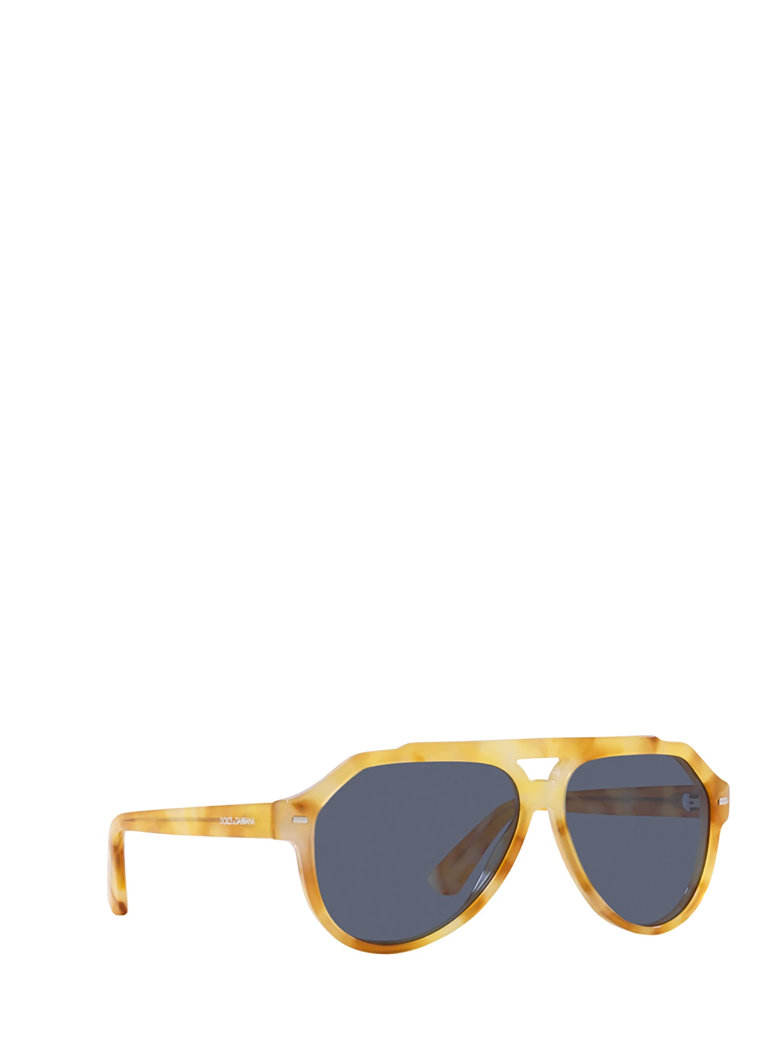 Shop Dolce &amp; Gabbana Eyewear Dg4452 Yellow Tortoise Sunglasses