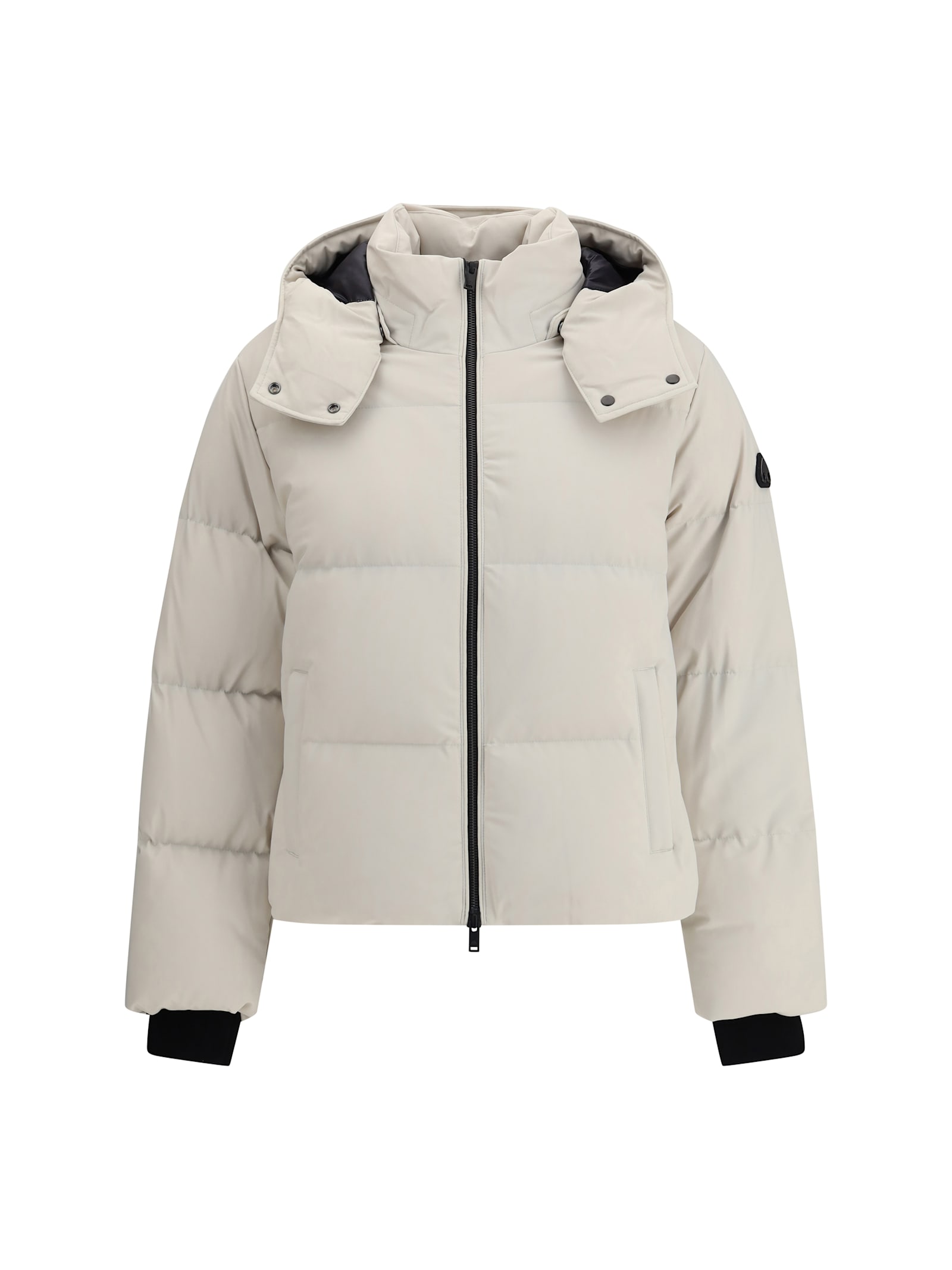 Moose Knuckles Misti Hooded Puffer Jacket In Neutral