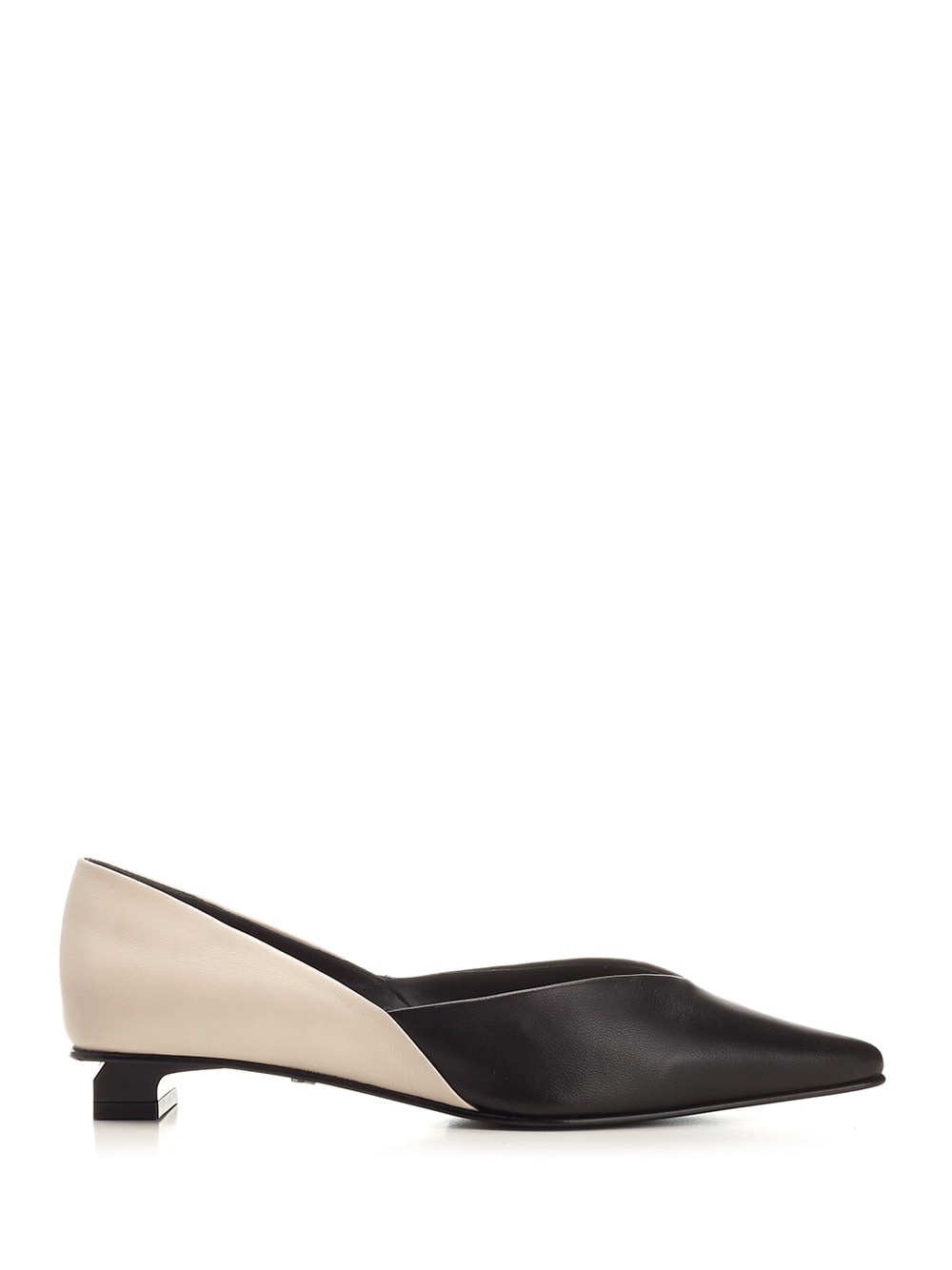 Ami Alexandre Mattiussi Pointed Toe Flat Shoes Black For Women In Multicolor