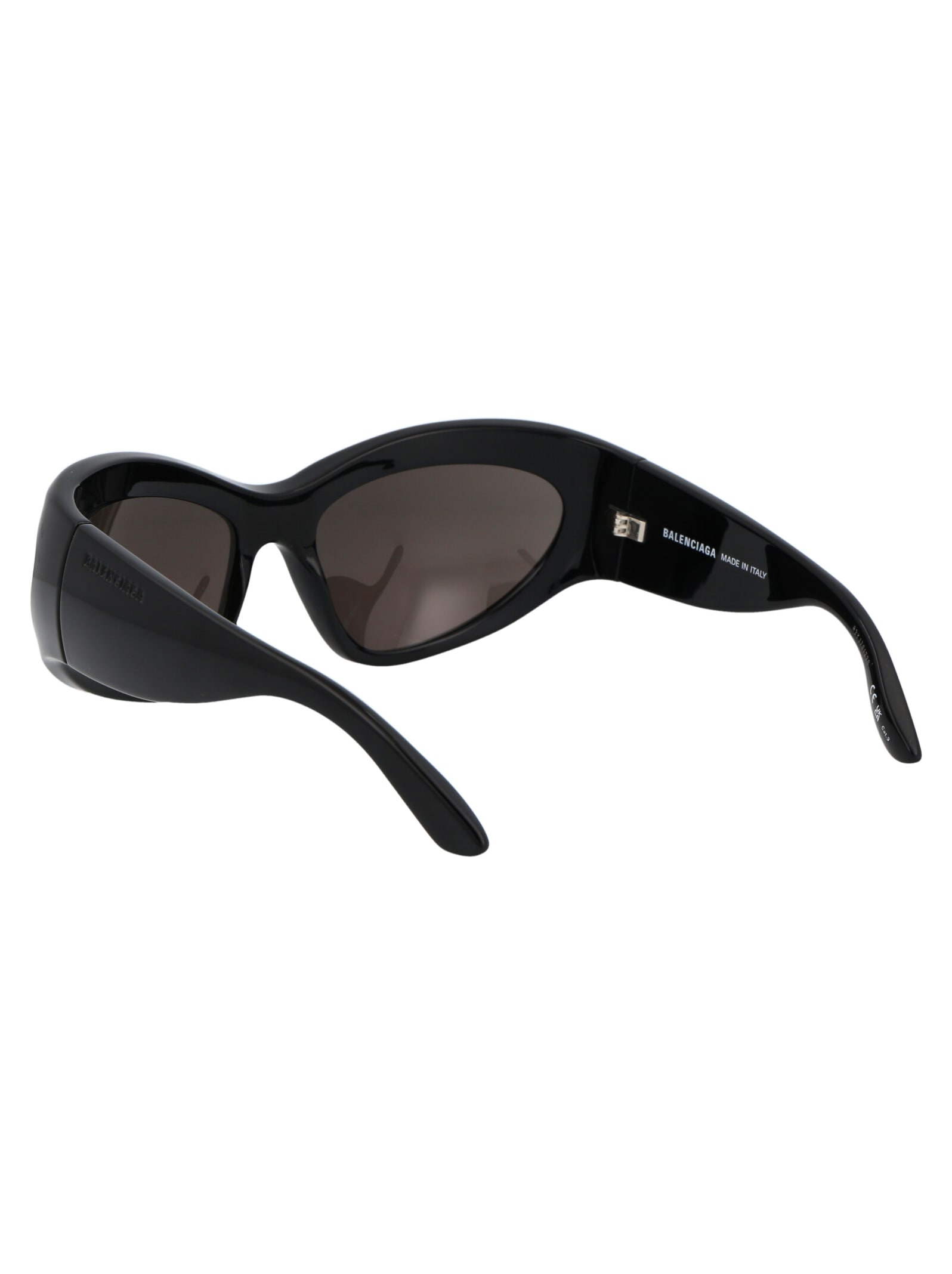 Shop Balenciaga Bb0228s Sunglasses In 001 Black Black Grey