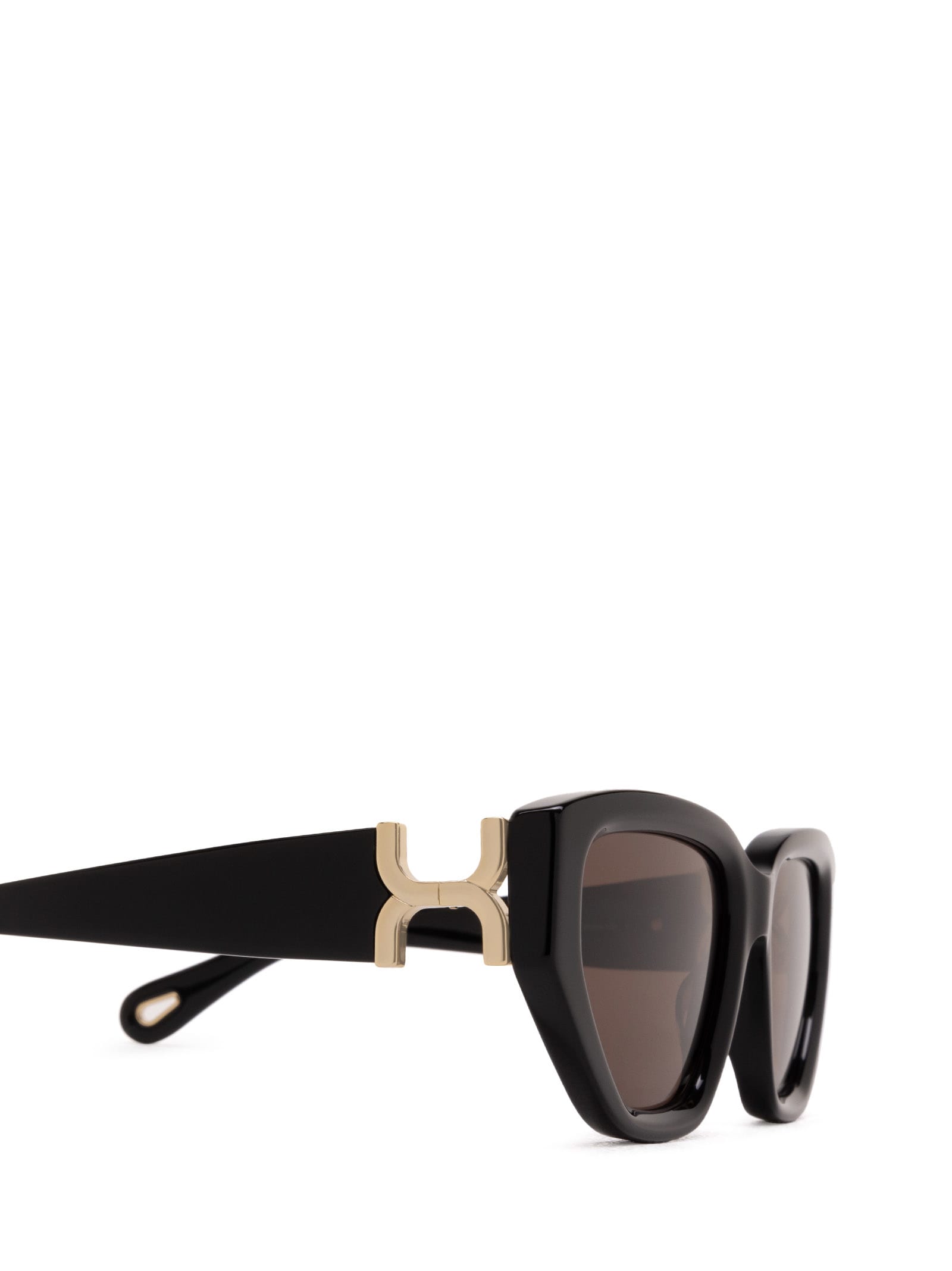 Shop Chloé Ch0235s Black Sunglasses