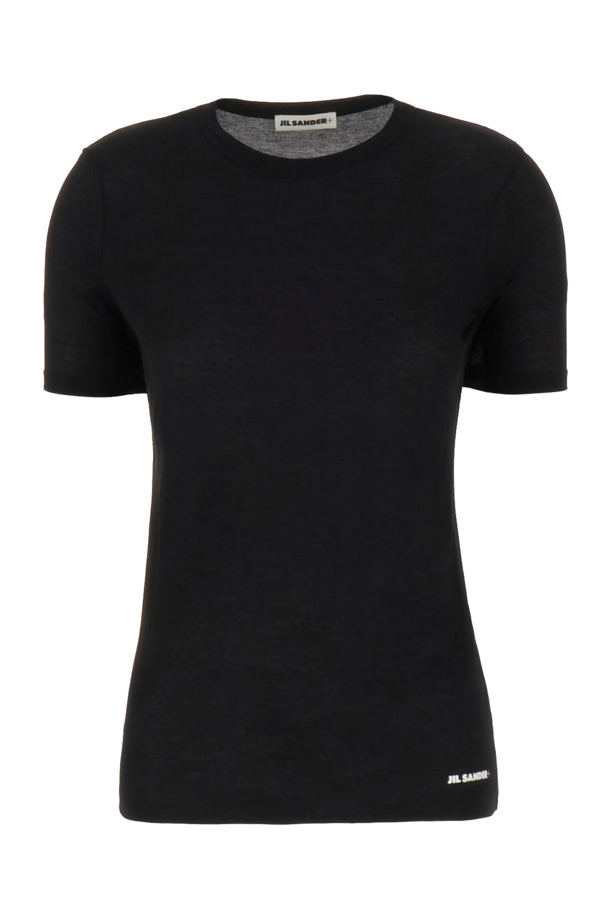 Jil Sander Black Cotton T-shirt In 001