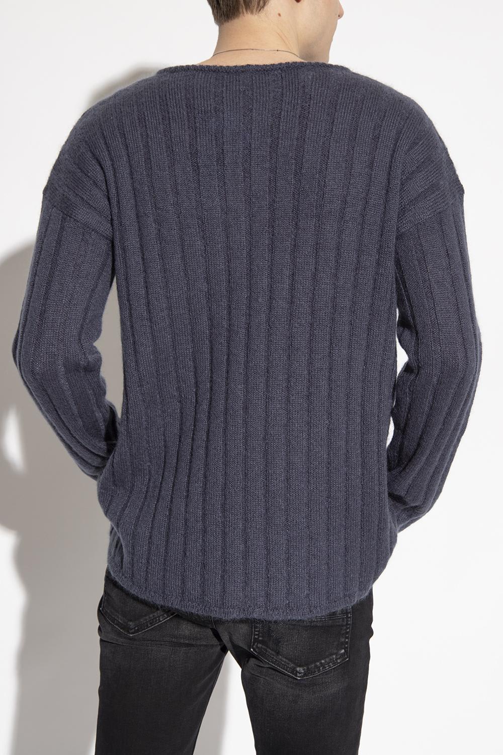 Shop Giorgio Armani Ribbed Sweater
