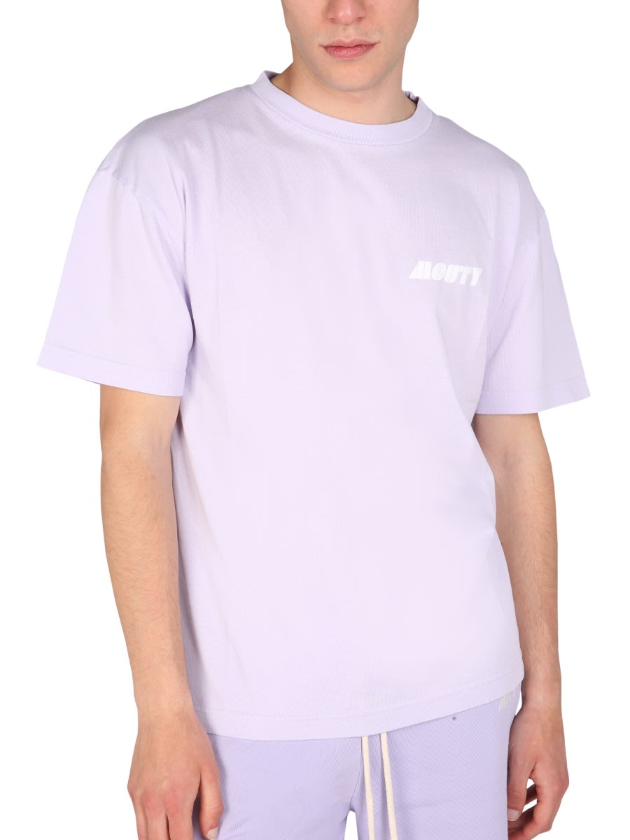 Mouty Logo-print T-shirt In Purple