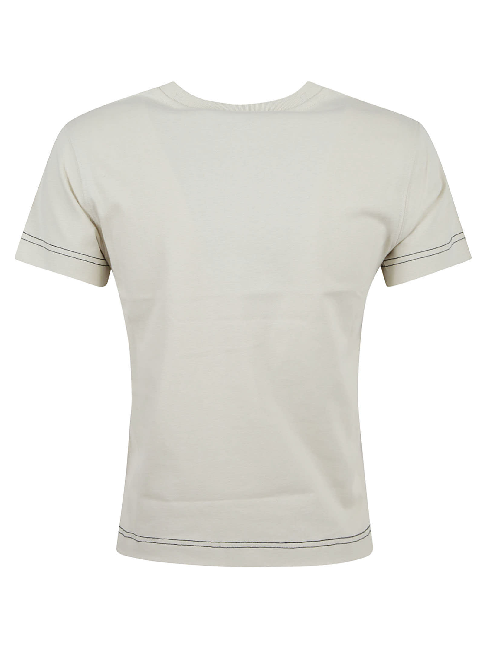 Shop Burberry Logo T-shirt In Plaster