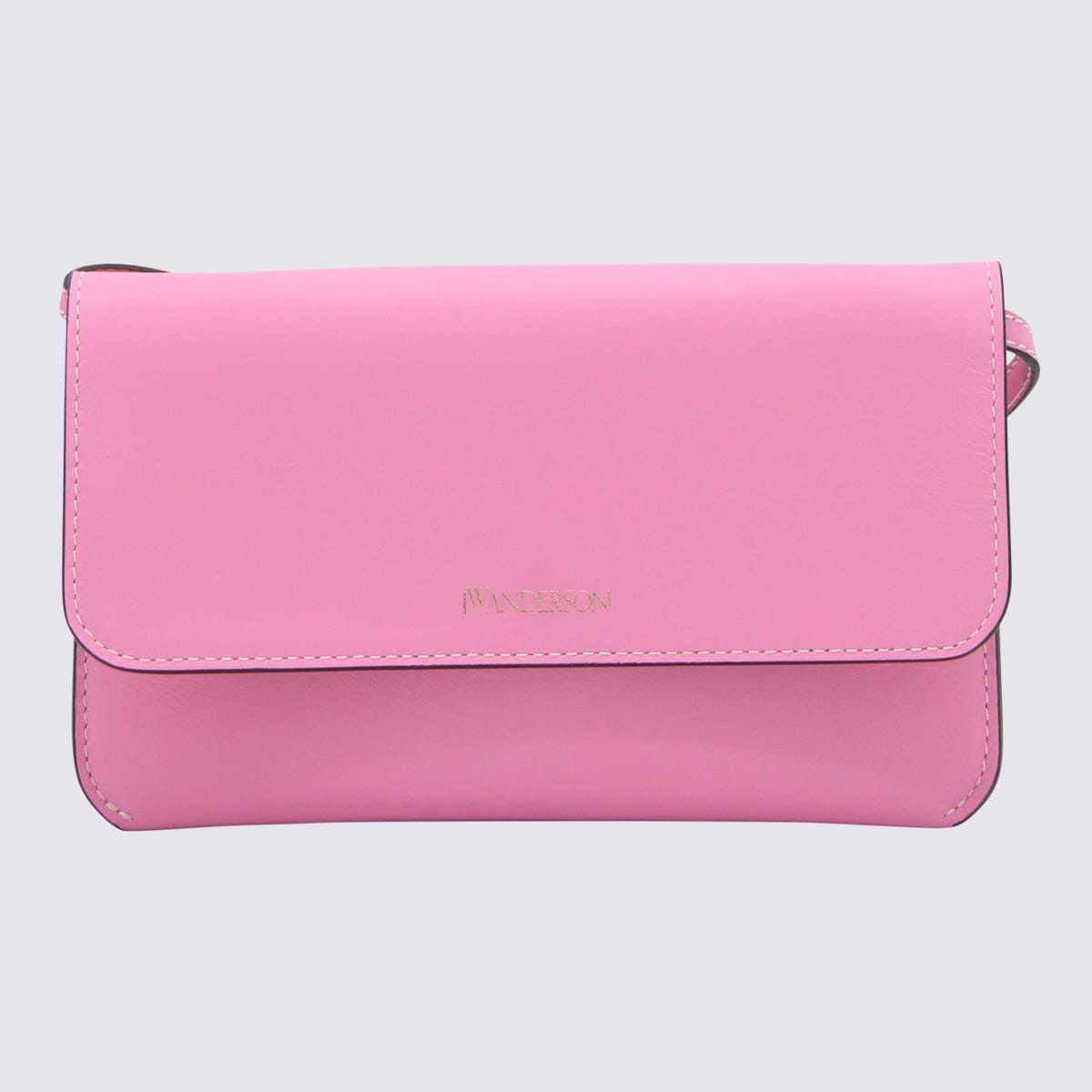 JW ANDERSON PINK LEATHER PHONE BAG