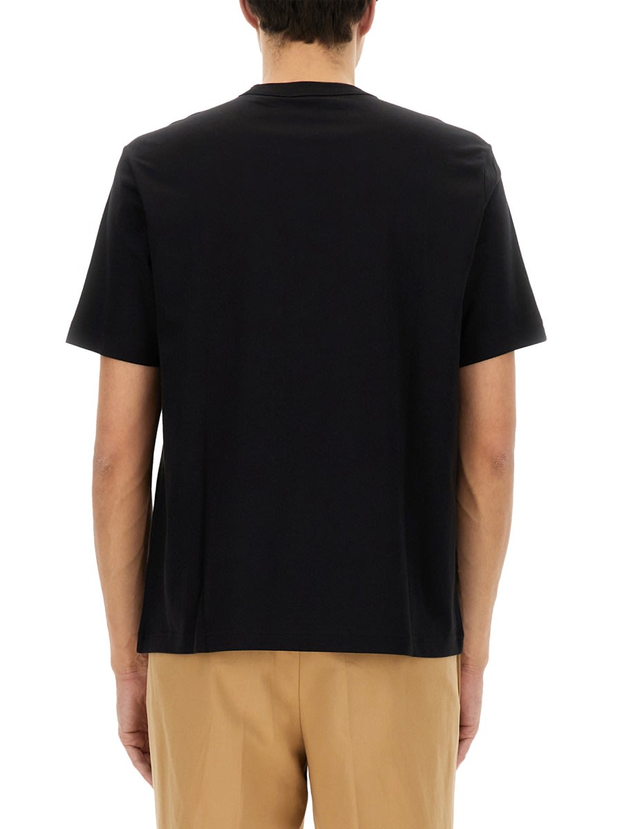 Shop Ps By Paul Smith Tape Skull T-shirt In Black