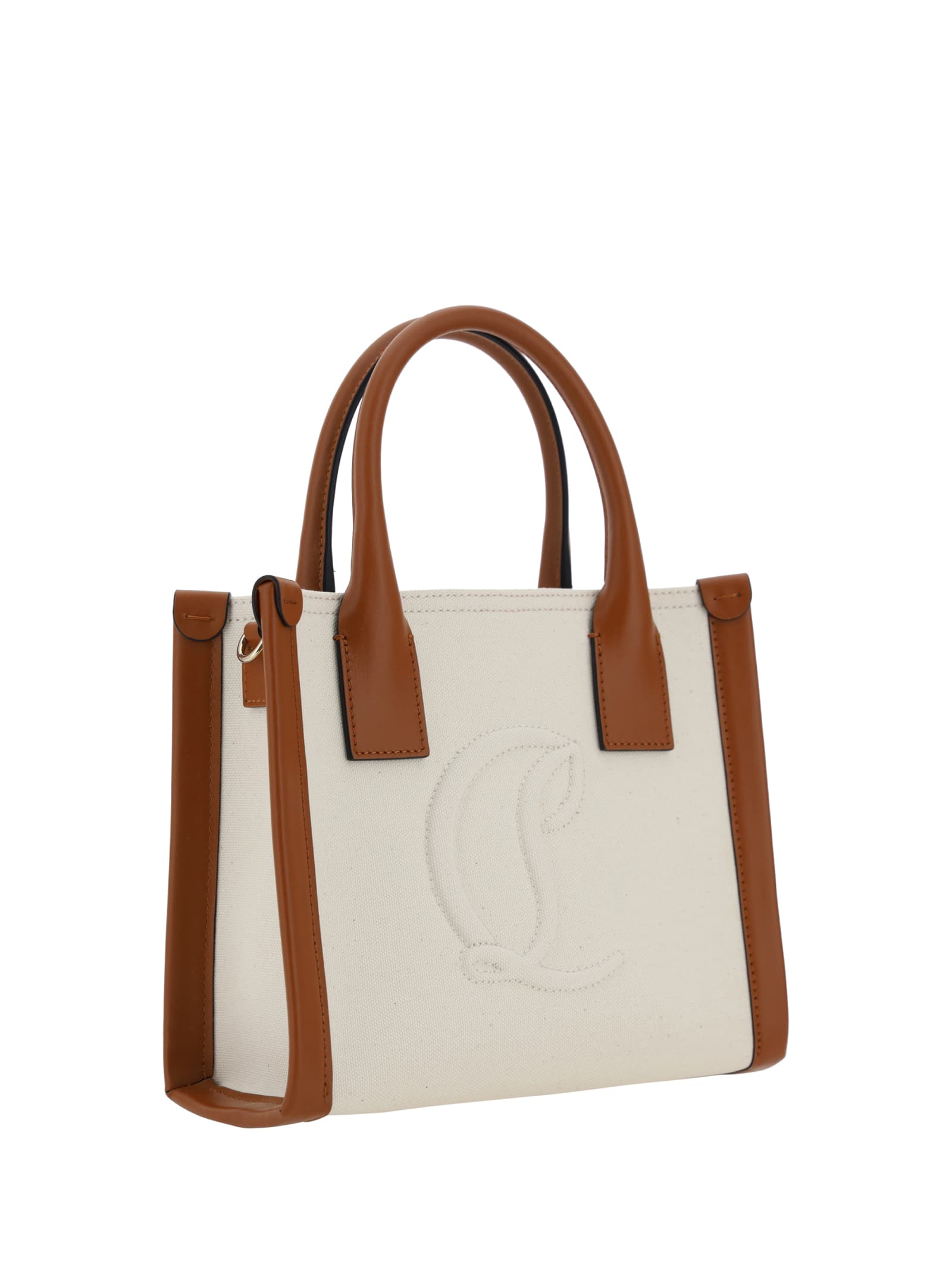 Shop Christian Louboutin By My Side Mini Handbag In Natural/cuoio