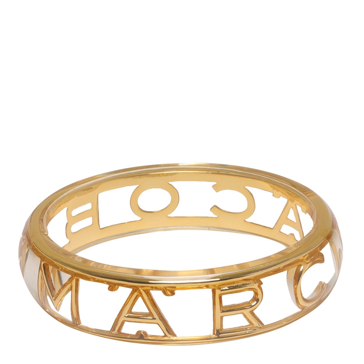 Shop Marc Jacobs Monogram Bangle Bracelet In Gold