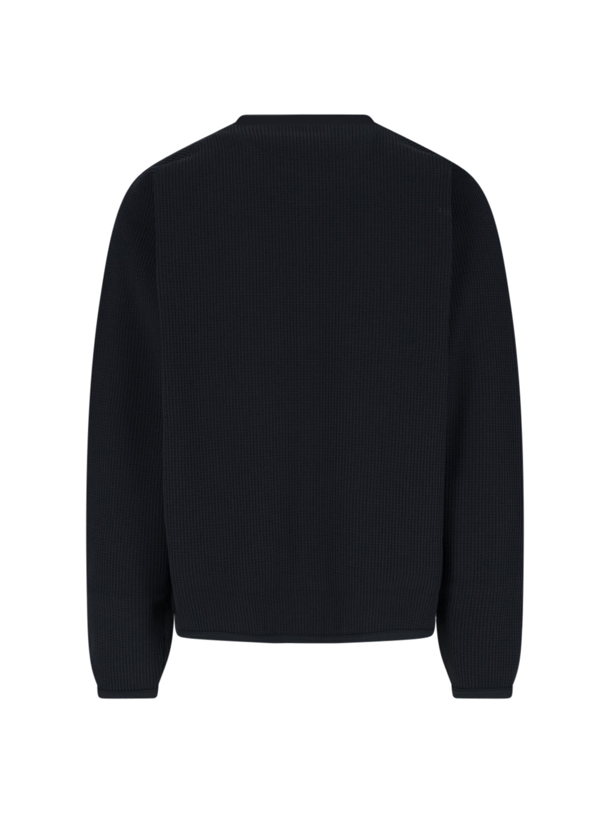 Shop Goldwin Wf Zip Cardigan In Black