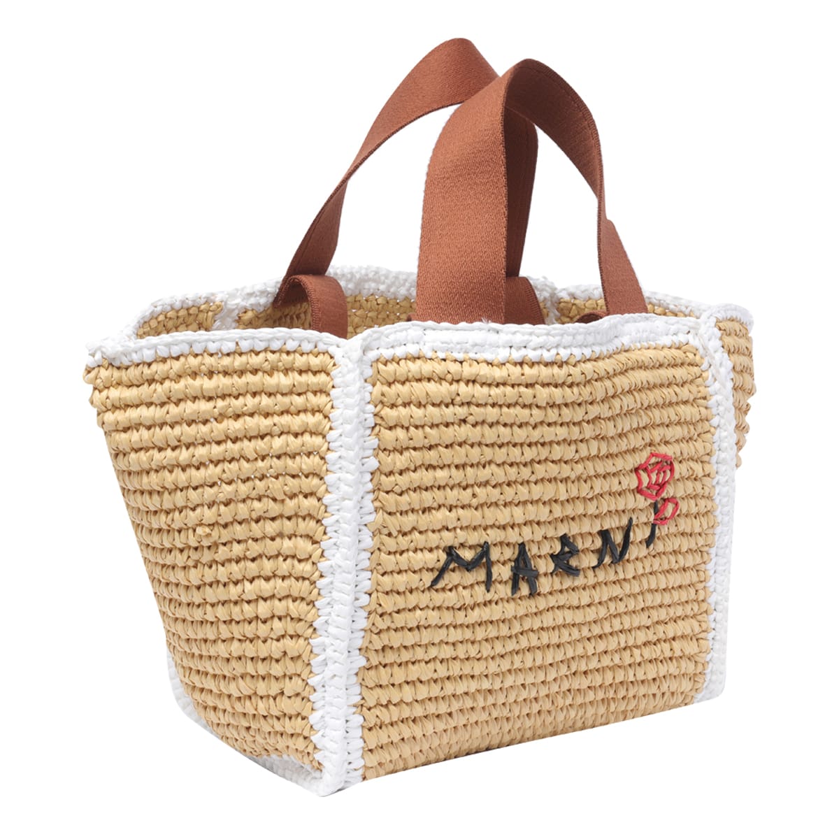 Shop Marni Small Sillo Shopping Bag In Beige