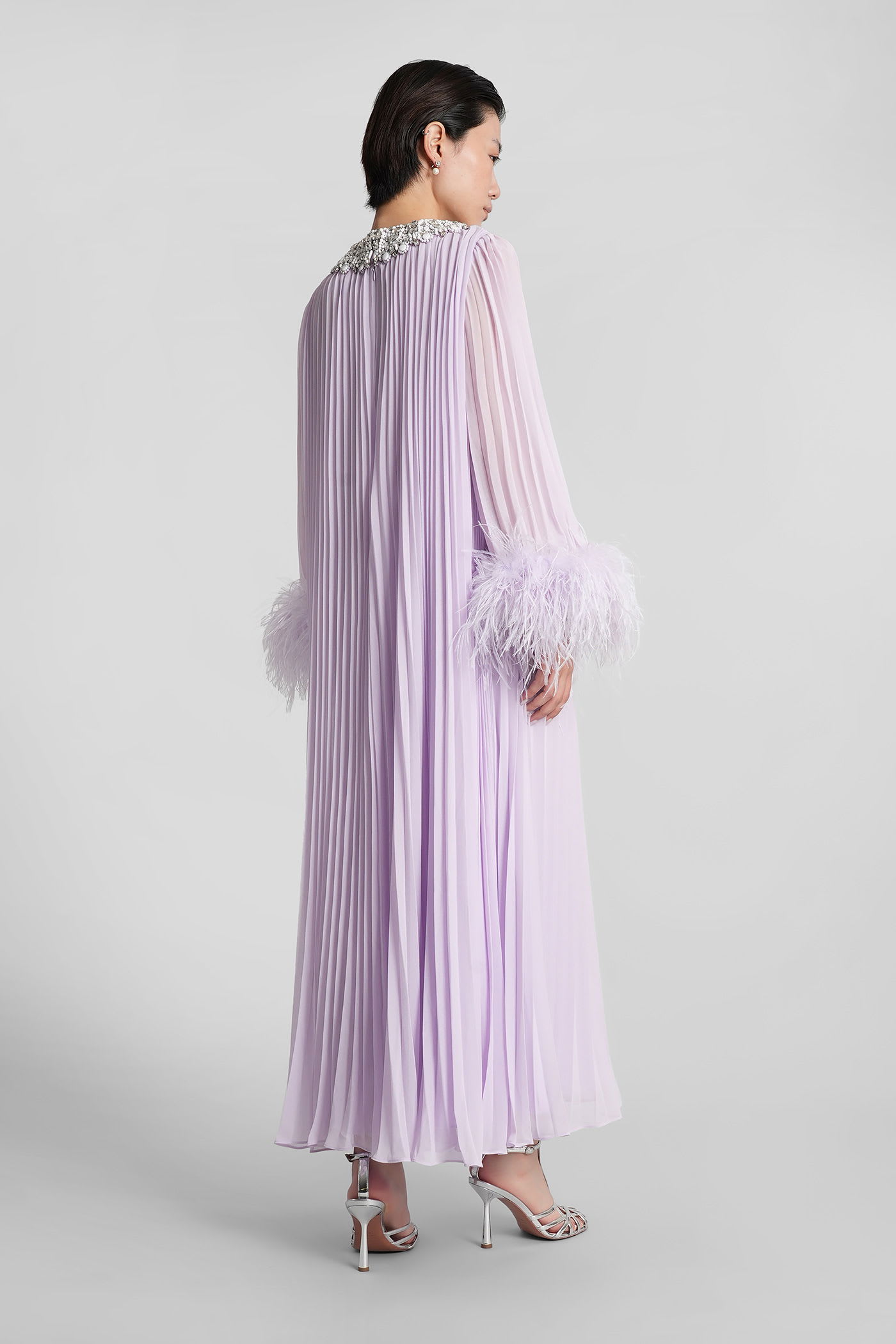 Self-portrait In Lilla Polyester In Purple