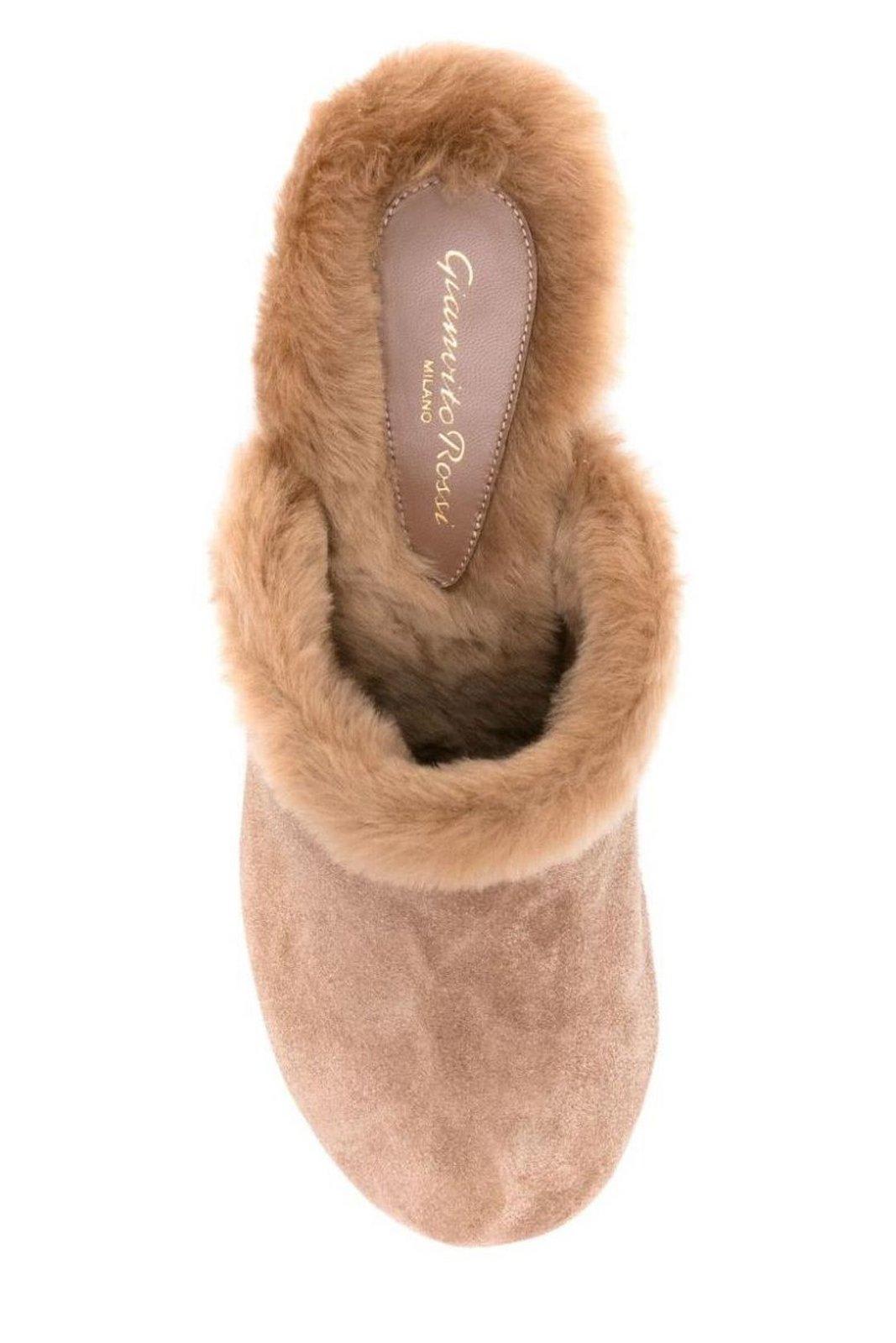 Shop Gianvito Rossi Lyss Slip-on Mules In Camel