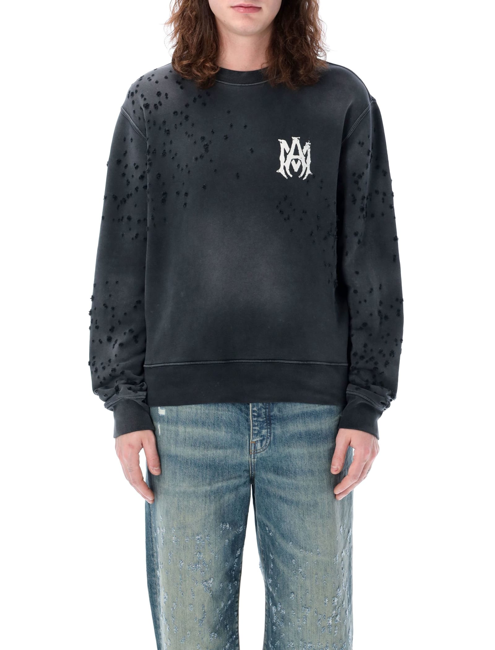 Shop Amiri Shotgun Sweatshirt In Black