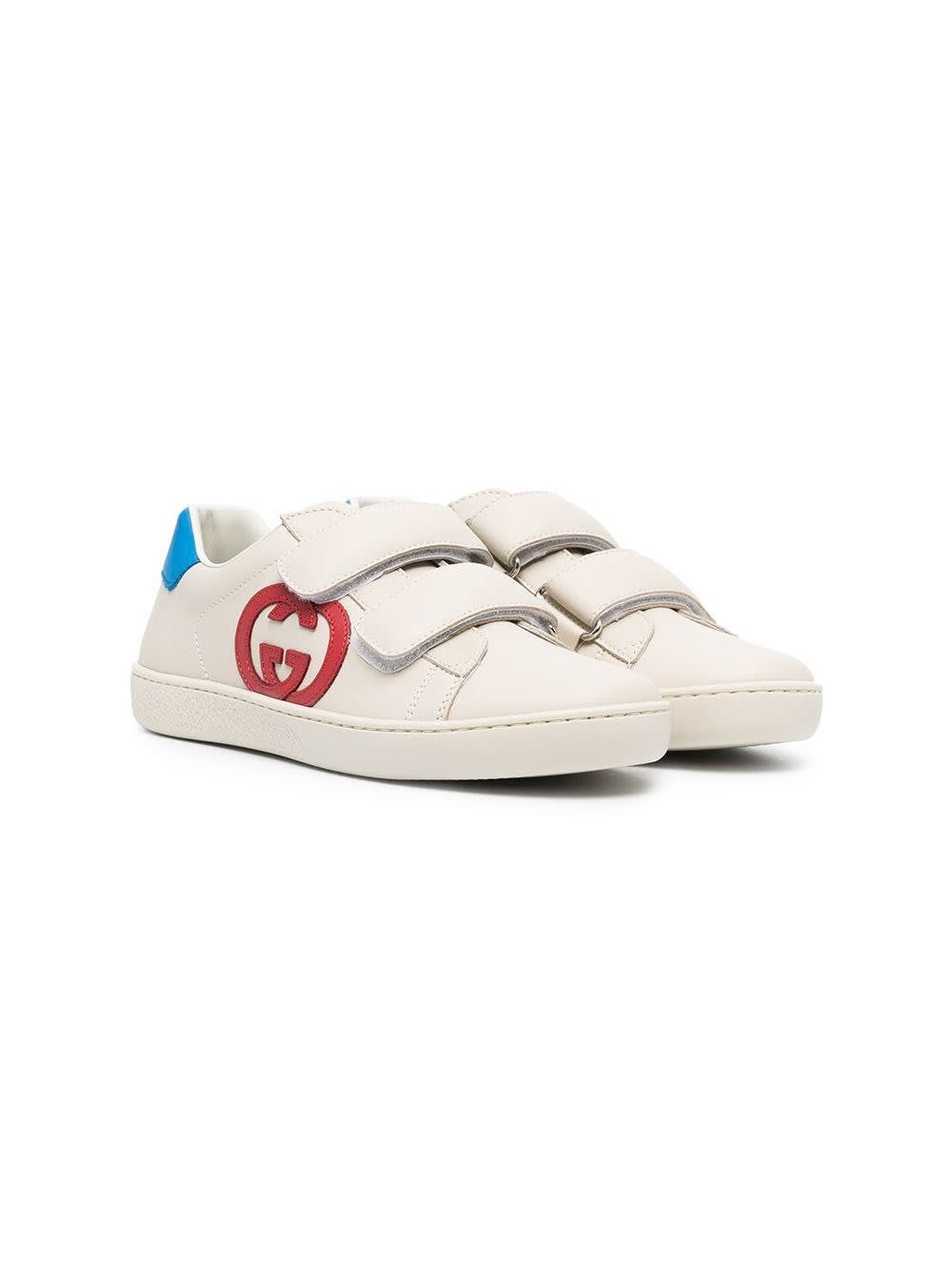 Gucci Leather Sneakers With Logo
