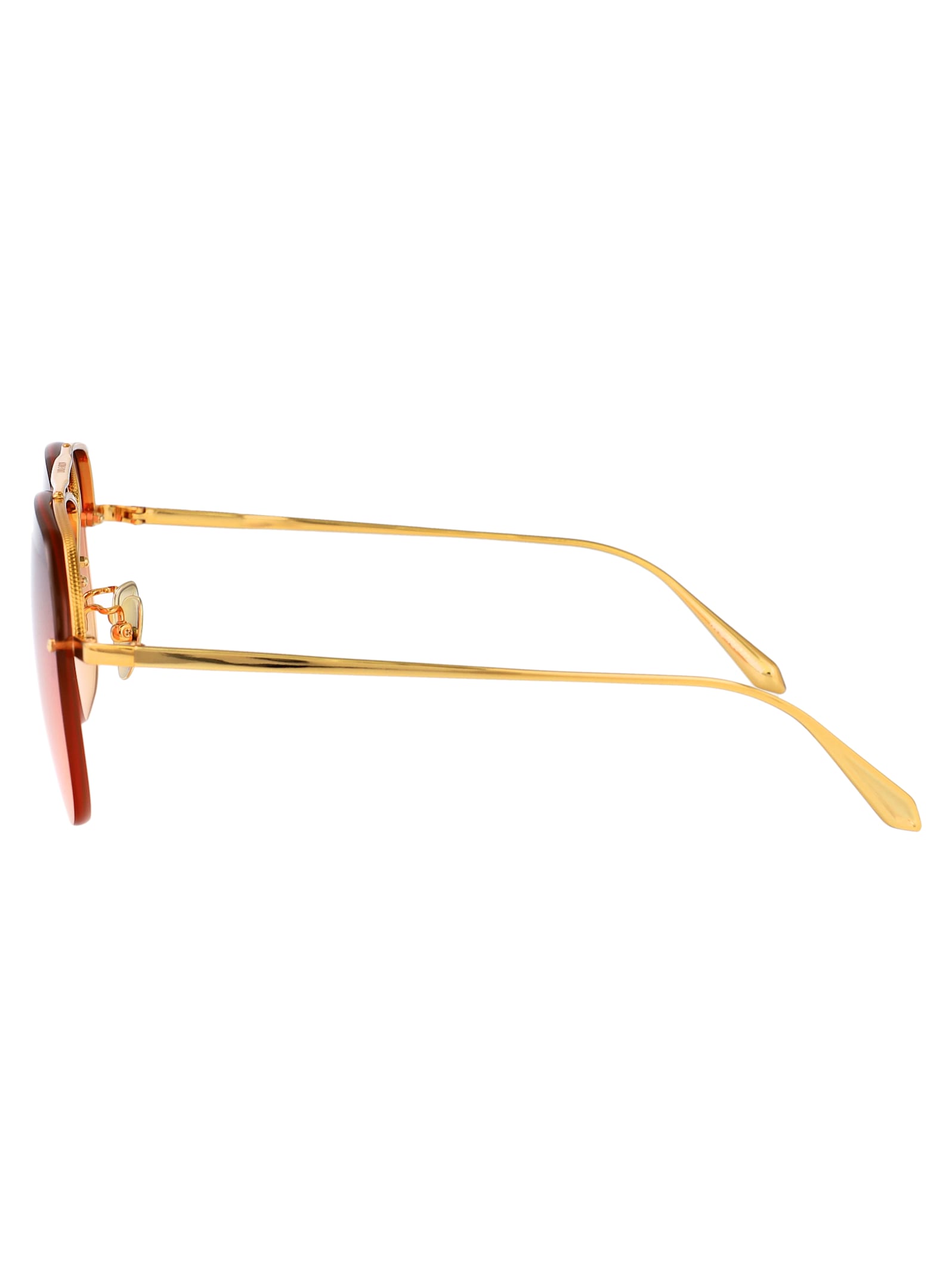 Linda Farrow Seren Sunglasses In Pink