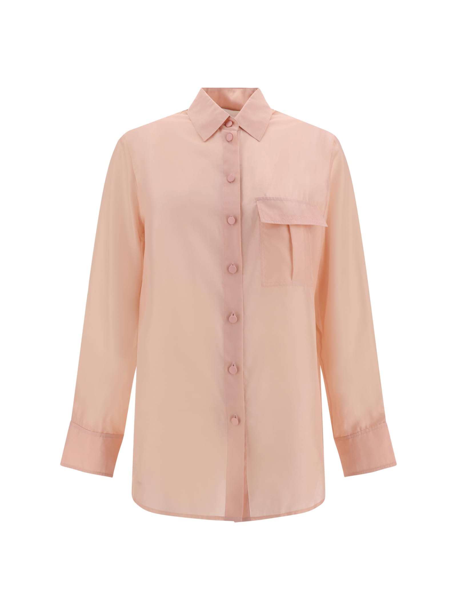 Shop Zimmermann Halliday Manstyle Shirt In Pink