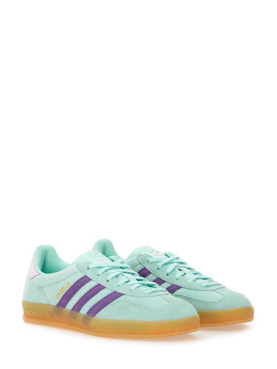 Adidas Originals Sneaker Gazelle Indoor Clear Mint/active Purple/ice Lavender In Green