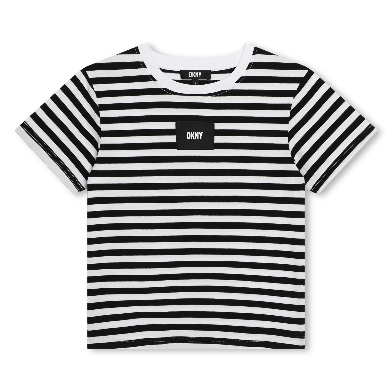 Shop Dkny T-shirt With Stripe In White