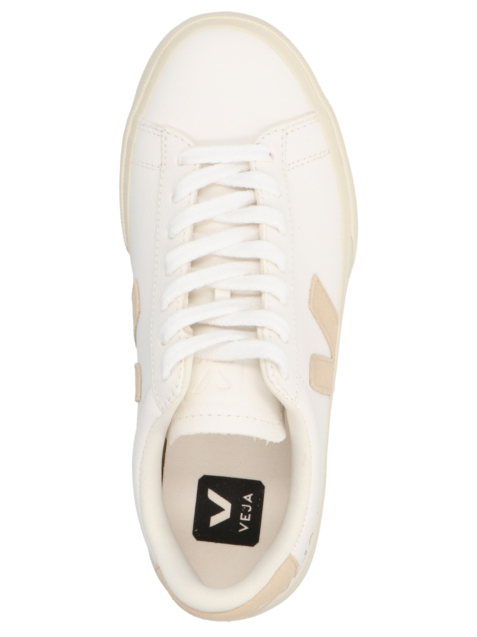 Shop Veja Campo Sneakers In Extra White/ Almond