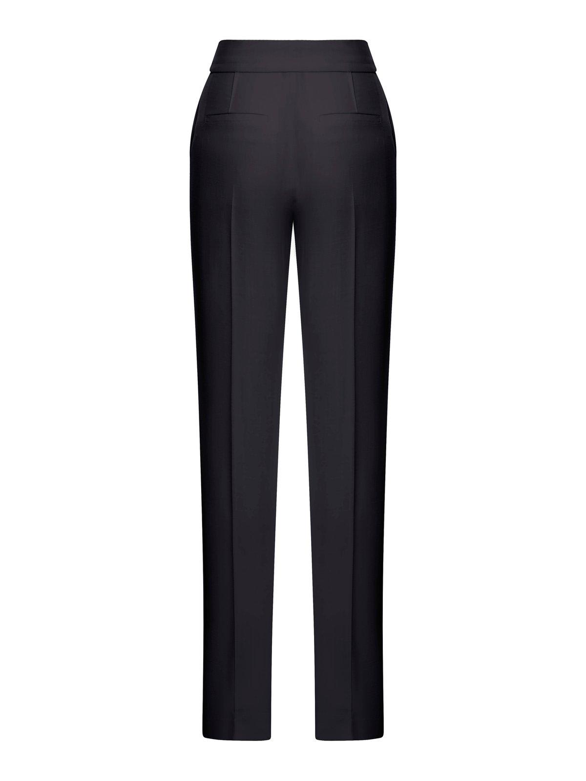 Shop Jacquemus Straight-leg Trousers In Black