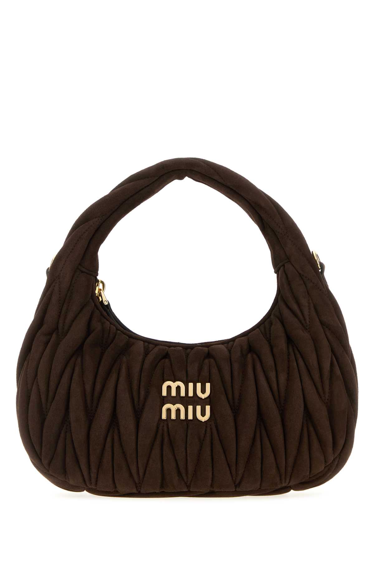Miu Miu Dark Brown Suede Handbag
